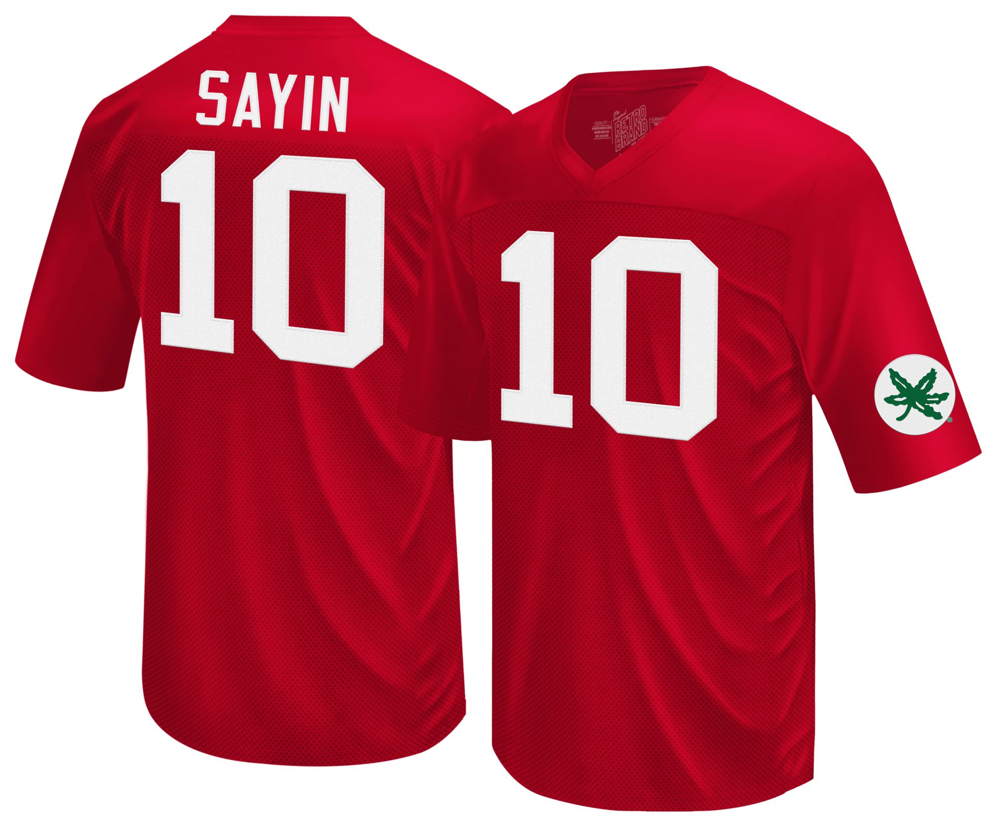 Retro Brand Men's Ohio State Buckeyes Julian Sayin #10 Red Jersey