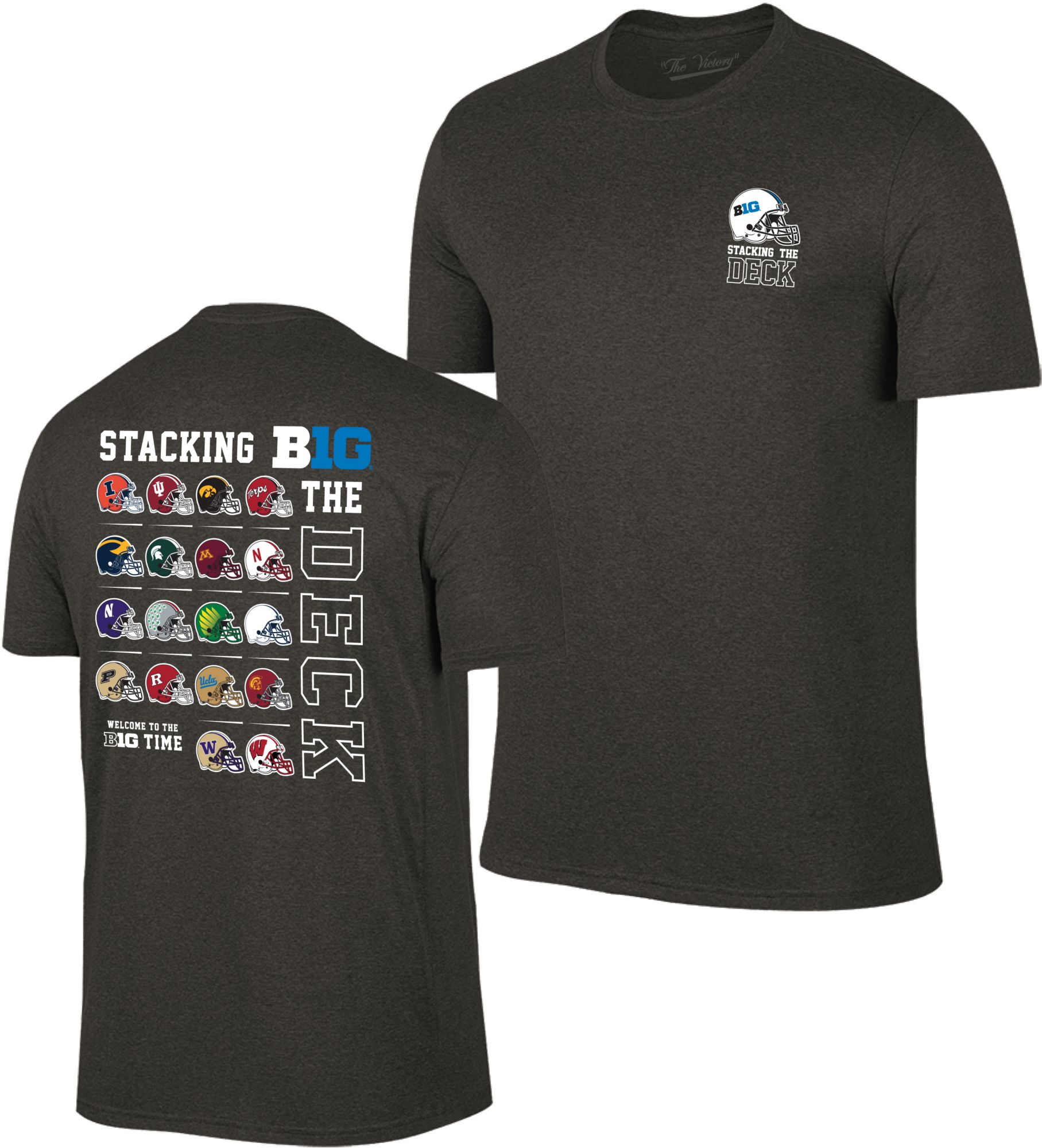 Retro Brand Men's NCAA Big 10 Helmet T-Shirt