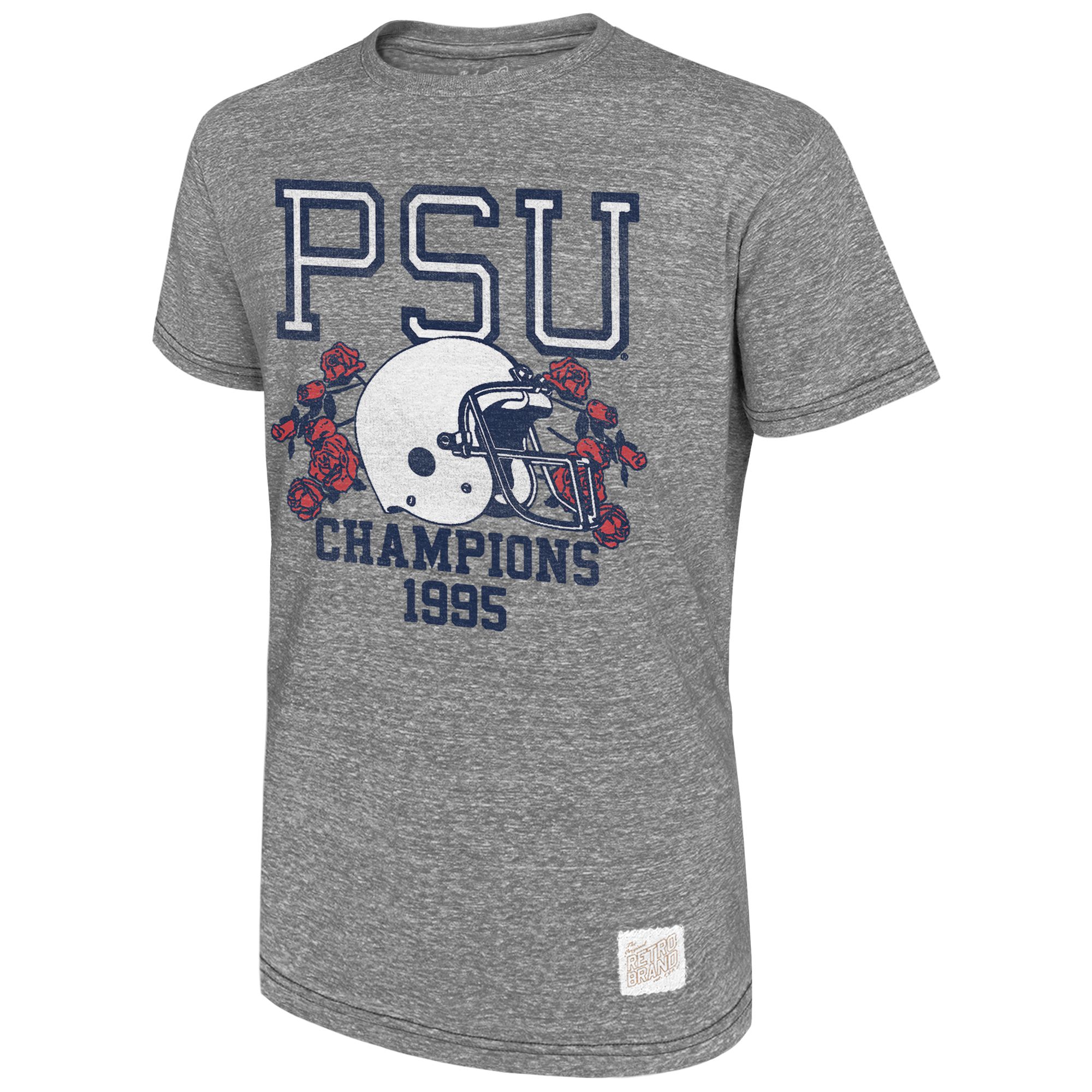 Retro Brand Men's Penn State Nittany Lions Grey Rose Champs 95' T-Shirt