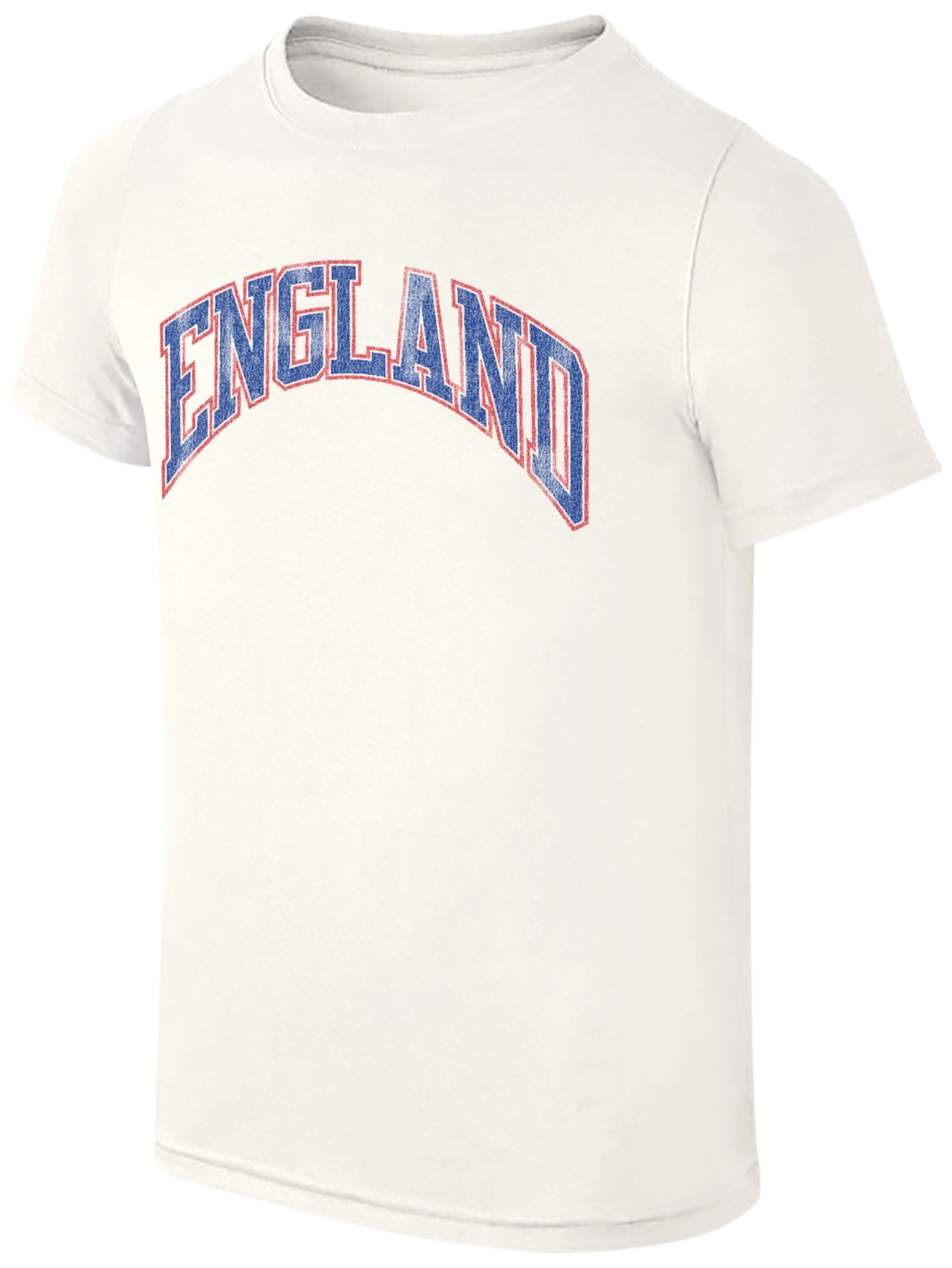 Retro Brand Youth England Off White Wordmark T-Shirt