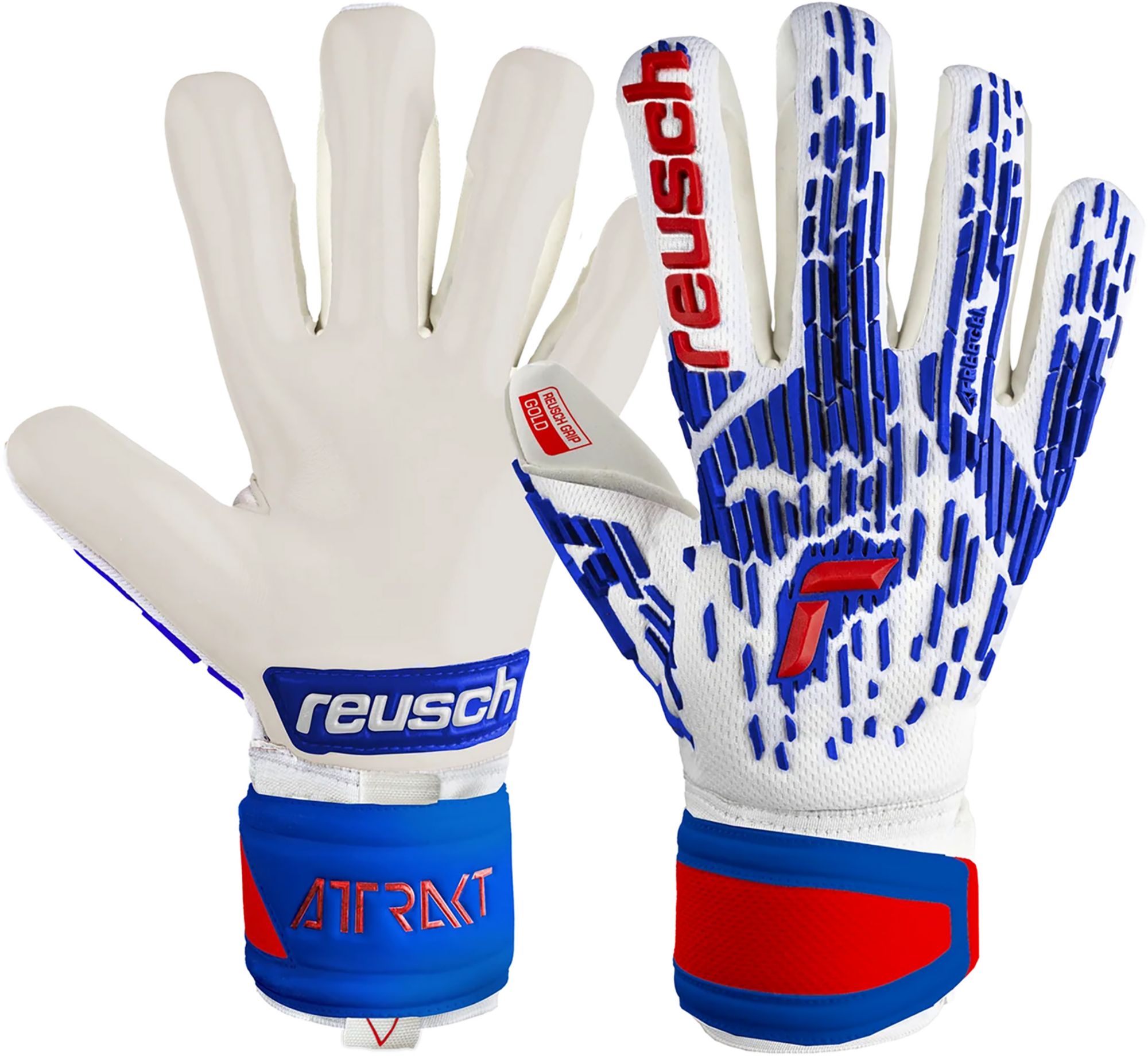 Reusch Attrakt Freegel Finger Support Soccer Goalie Gloves