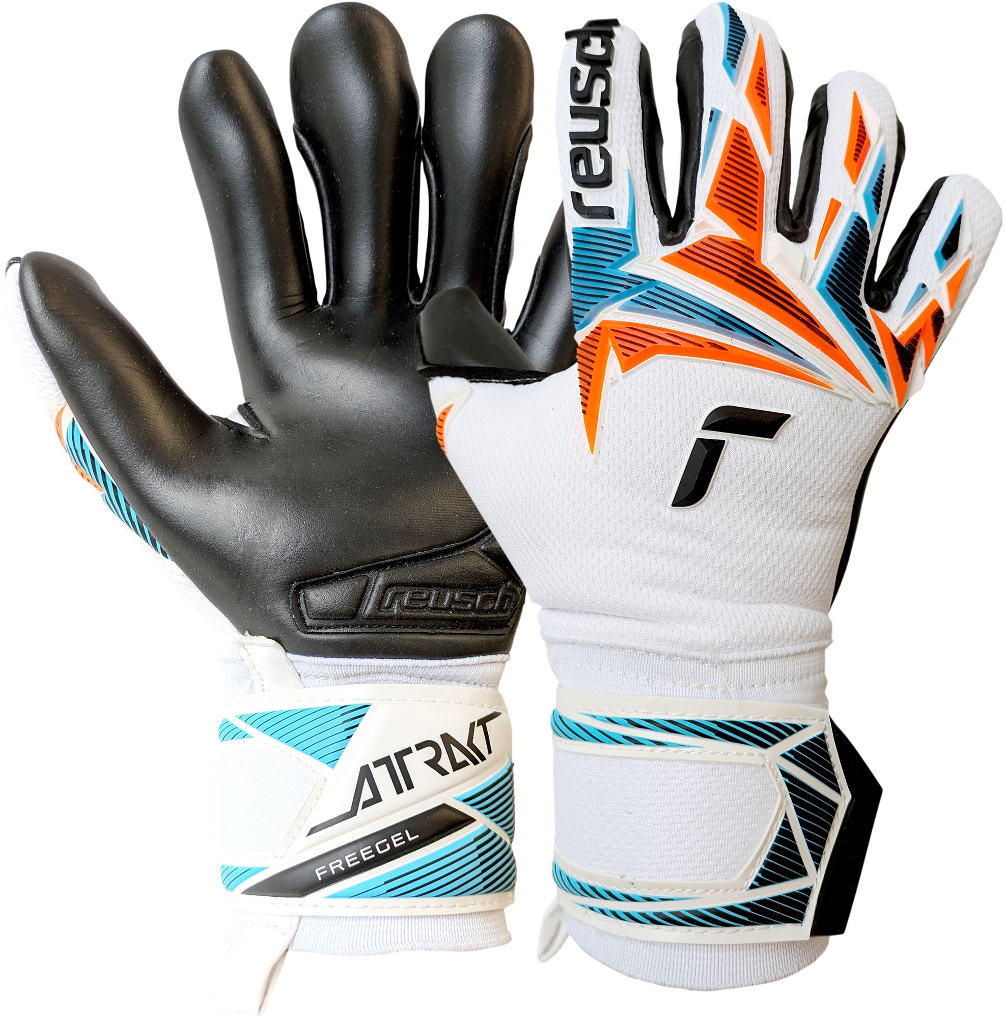White/Aqua/Shocking Orange