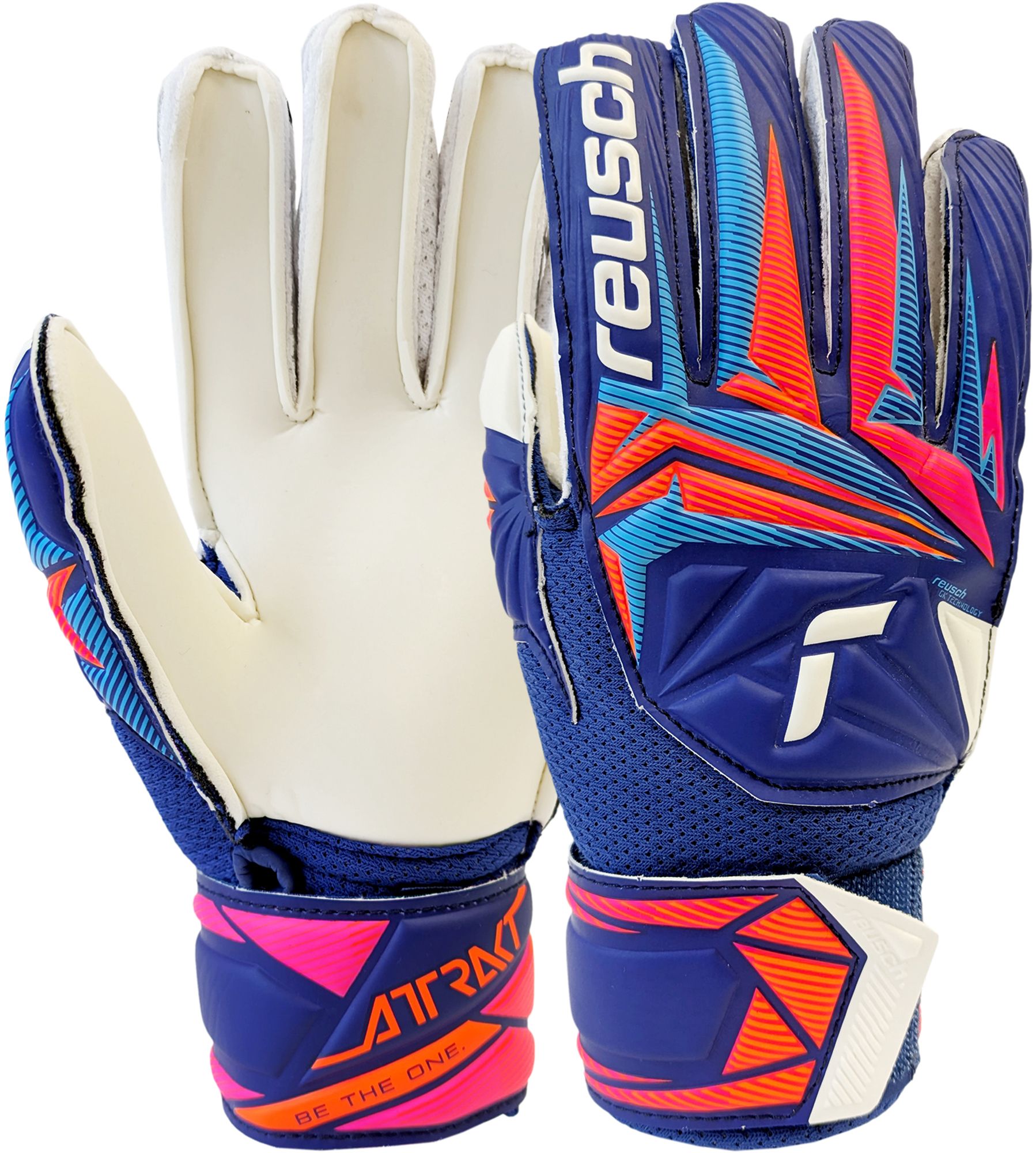 Reusch Youth Attrakt Solid Finger Support Goalkeeper Gloves