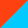 Shocking Orange/Blue