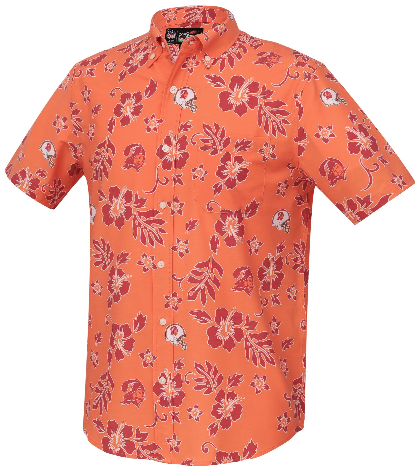 Reyn Spooner Men's Tampa Bay Buccaneers Orange Throwback Performance Button-Down Shirt