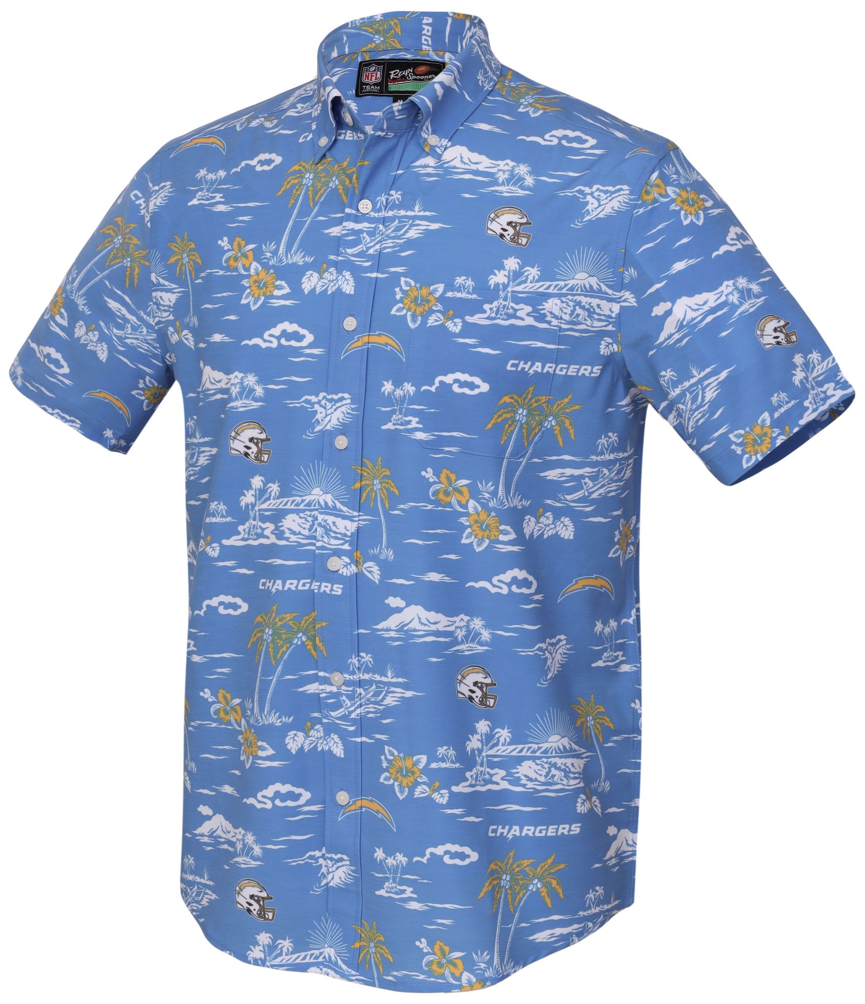 Reyn Spooner Men's Los Angeles Chargers Powder Blue Kekai Button-Down Shirt