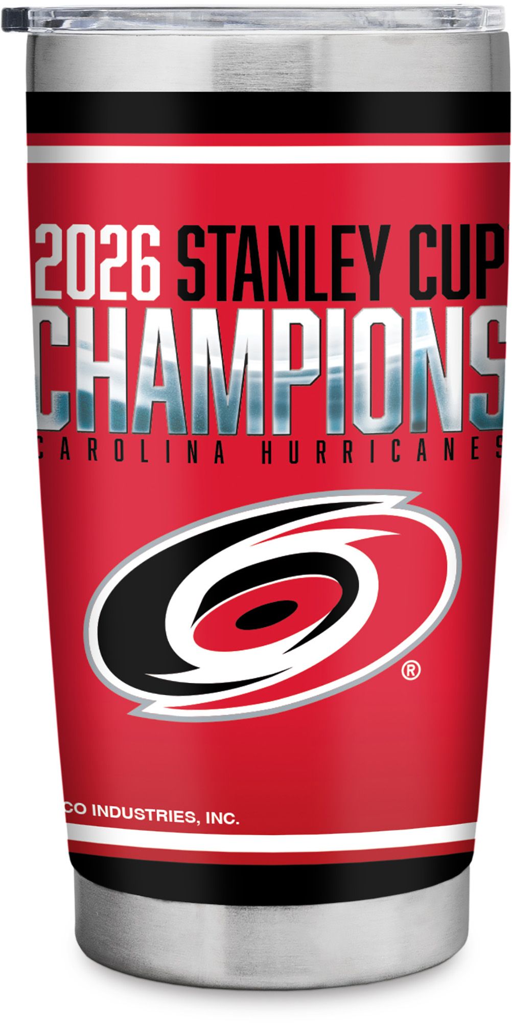 Rico Carolina Hurricanes 2026 Stanley Cup Champions 20 oz. Stainless Steel Tumbler
