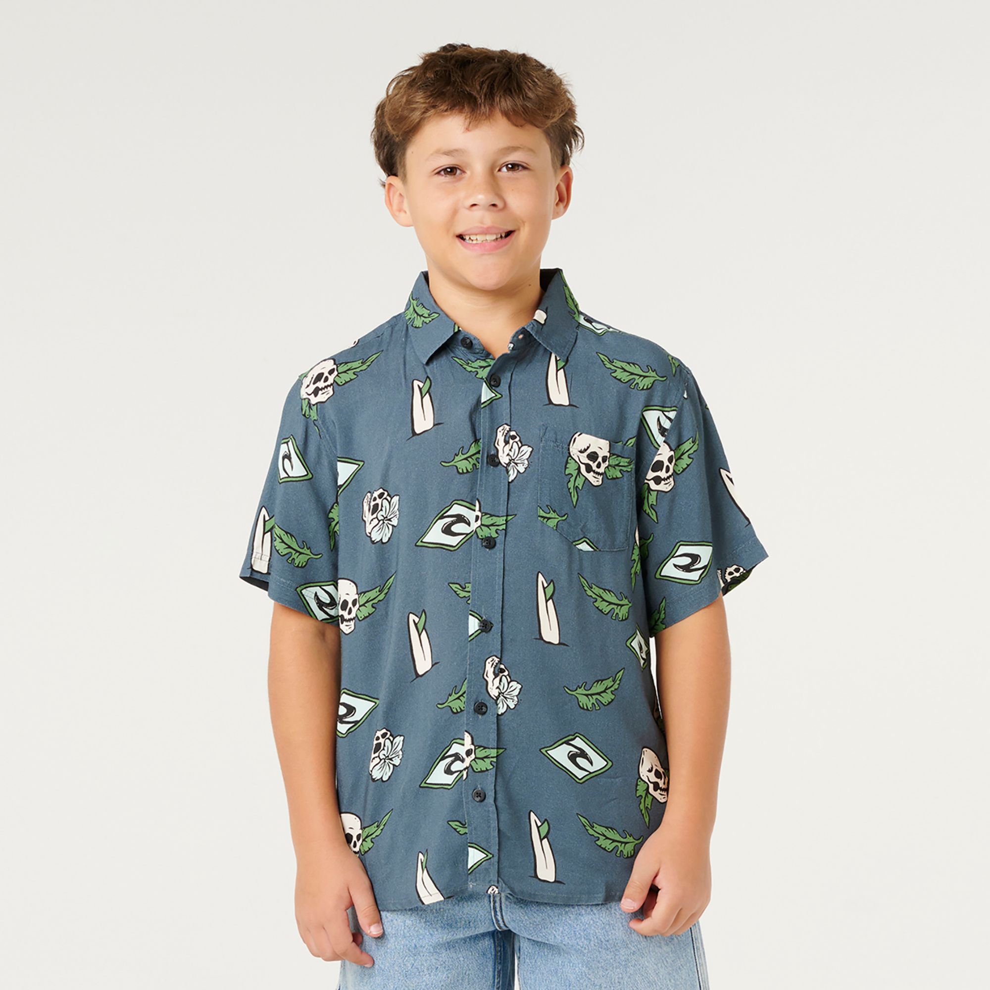 Rip Curl Boys' Sunset Sesh Short-Sleeve Shirt