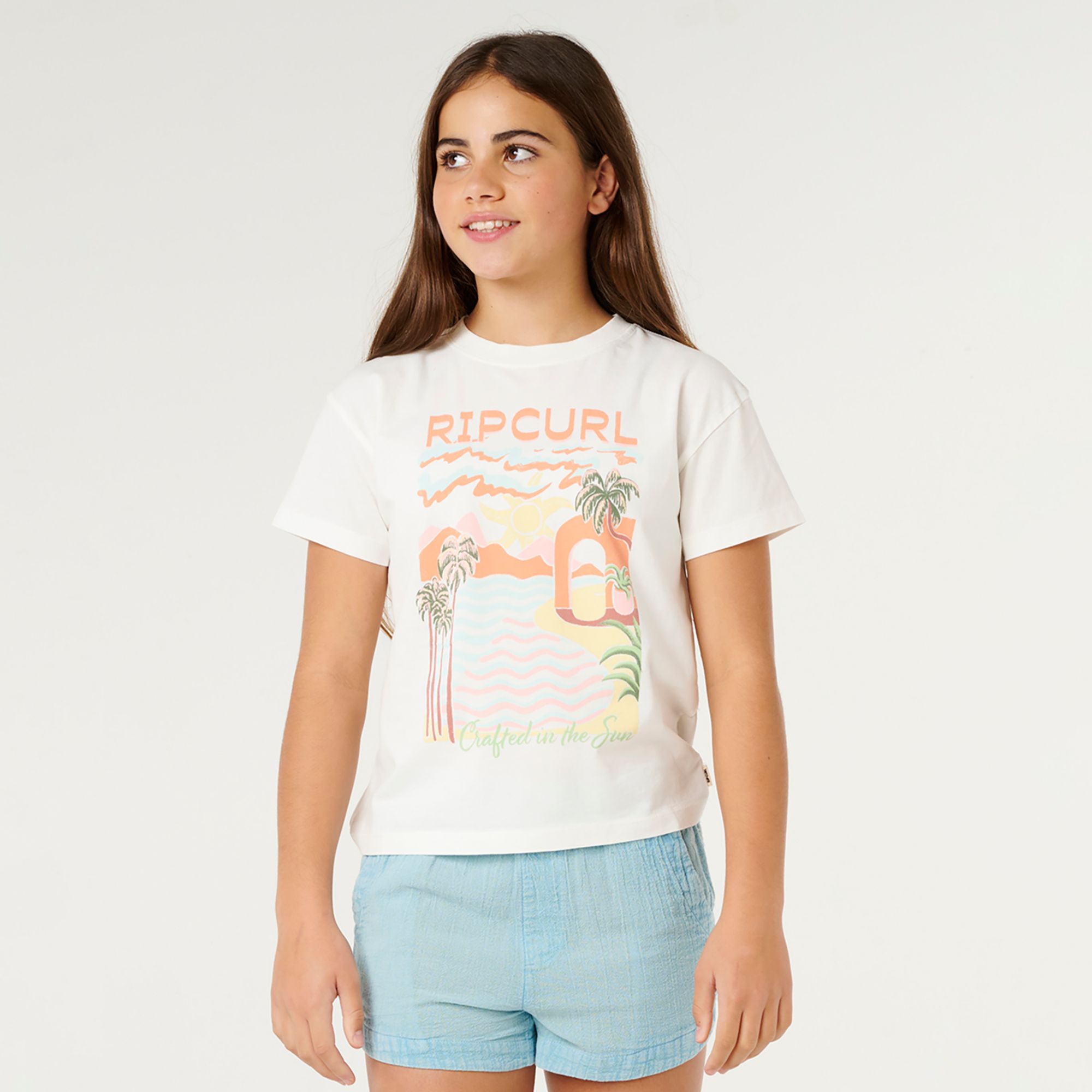Rip Curl Girls' Half Moon Bay Relaxed Graphic Tee