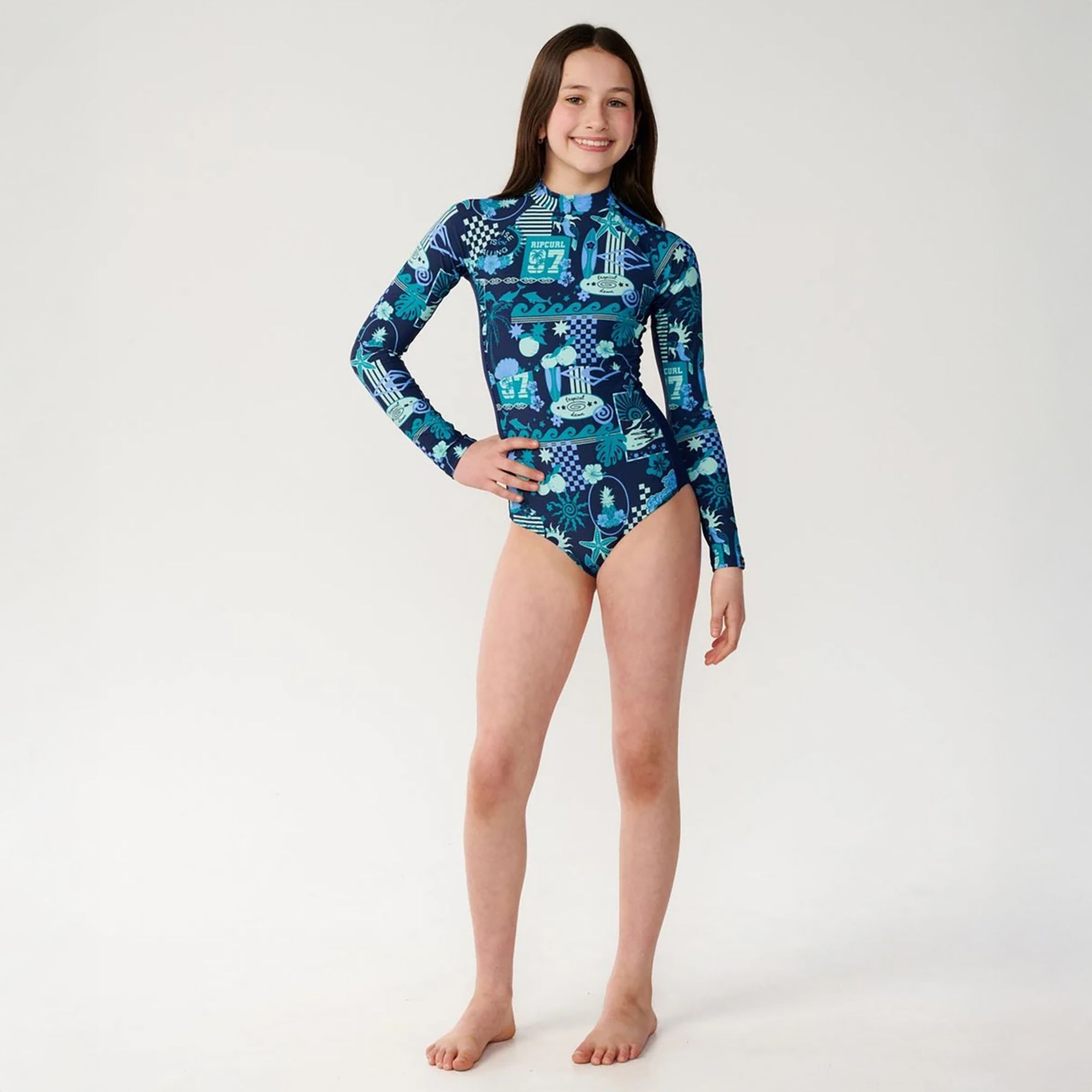 Rip Curl Girls' Costa Del Sol Long-Sleeve Surfsuit