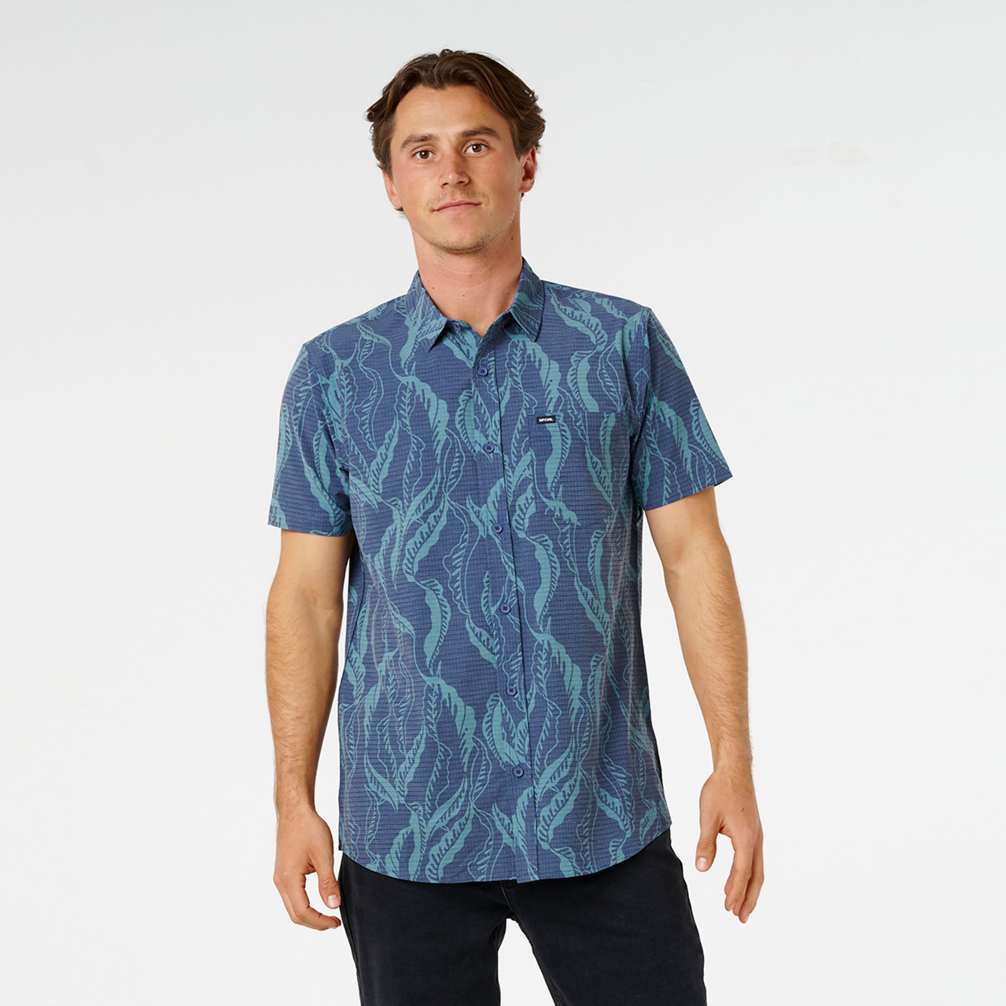 Rip Curl Men's Sessions Aerotech Woven Short Sleeve Shirt