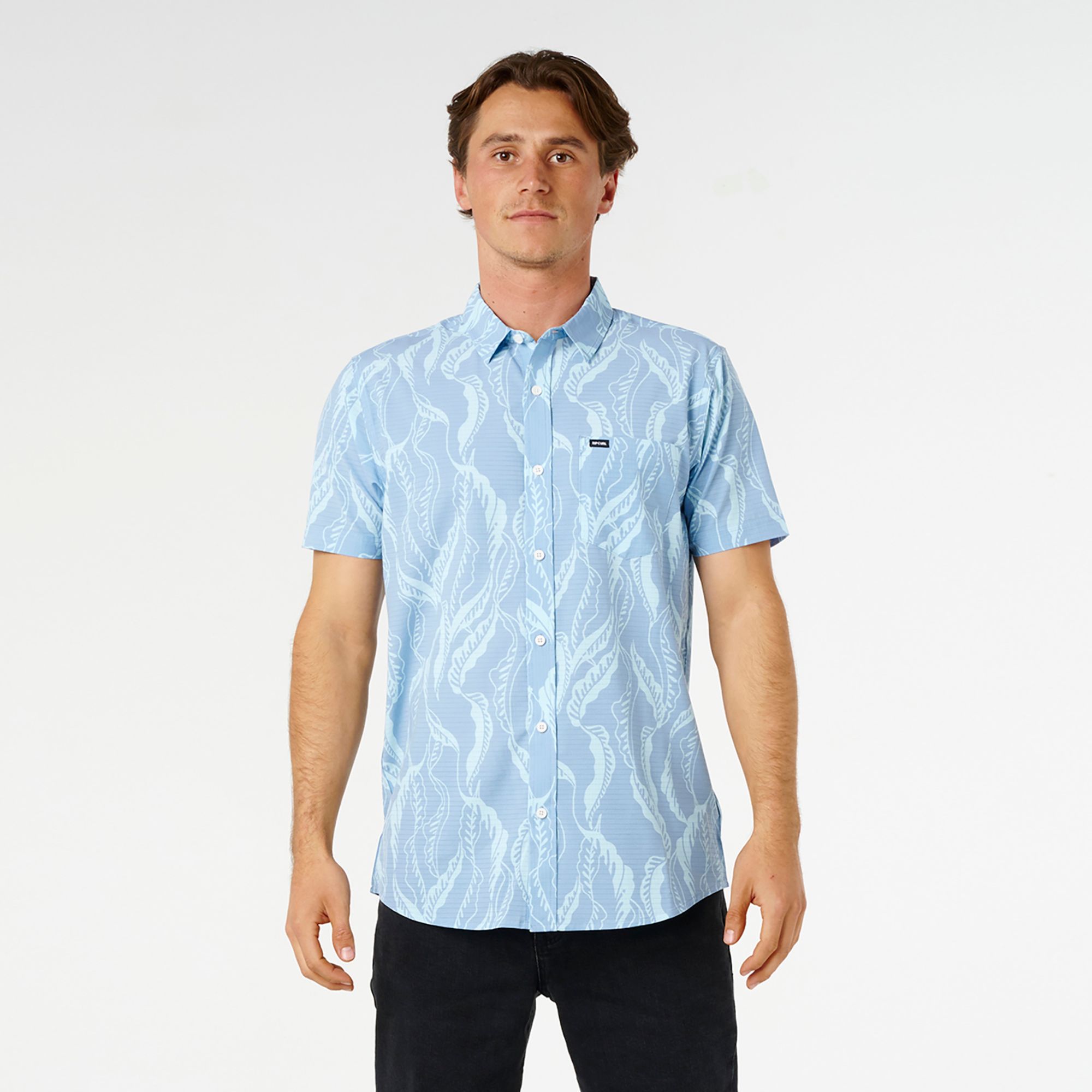 Rip Curl Men's Sessions Aerotech Woven Short Sleeve Shirt