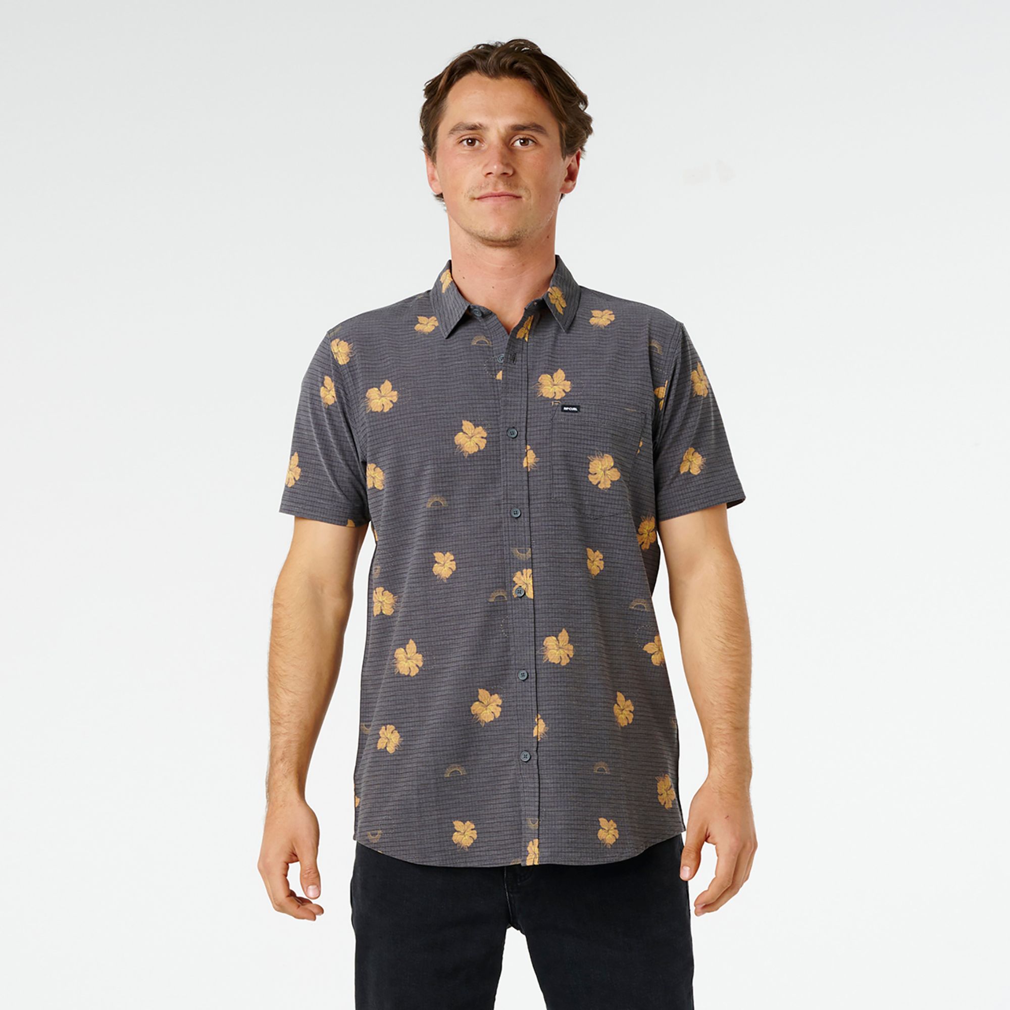 Rip Curl Men's Sessions Aerotech Woven Short Sleeve Shirt