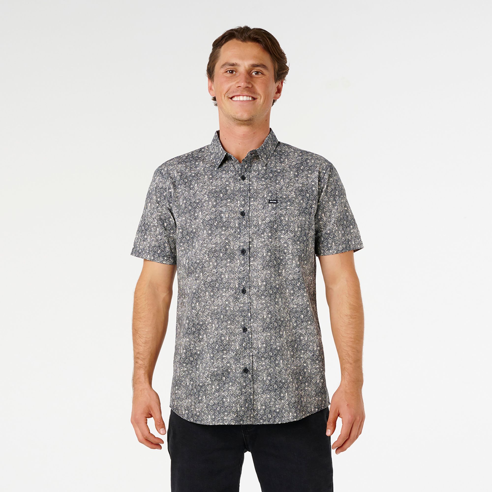 Rip Curl Men's Hypno Micro Woven Short Sleeve Shirt