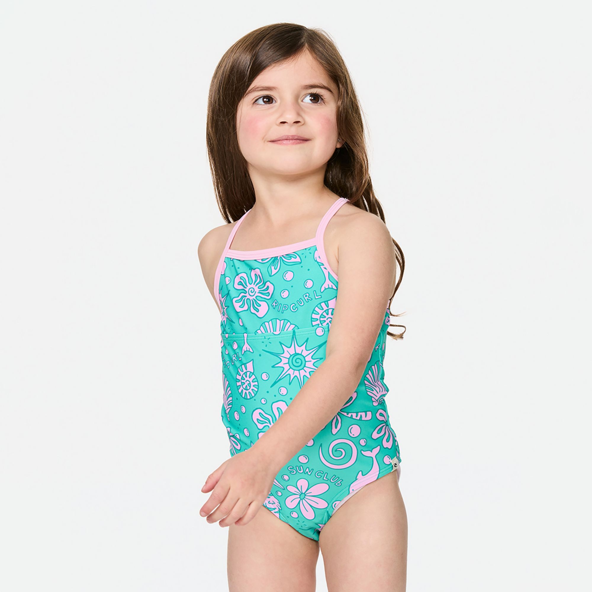 Rip Curl Little Girls' Sunshine Club One-Piece Swimsuit