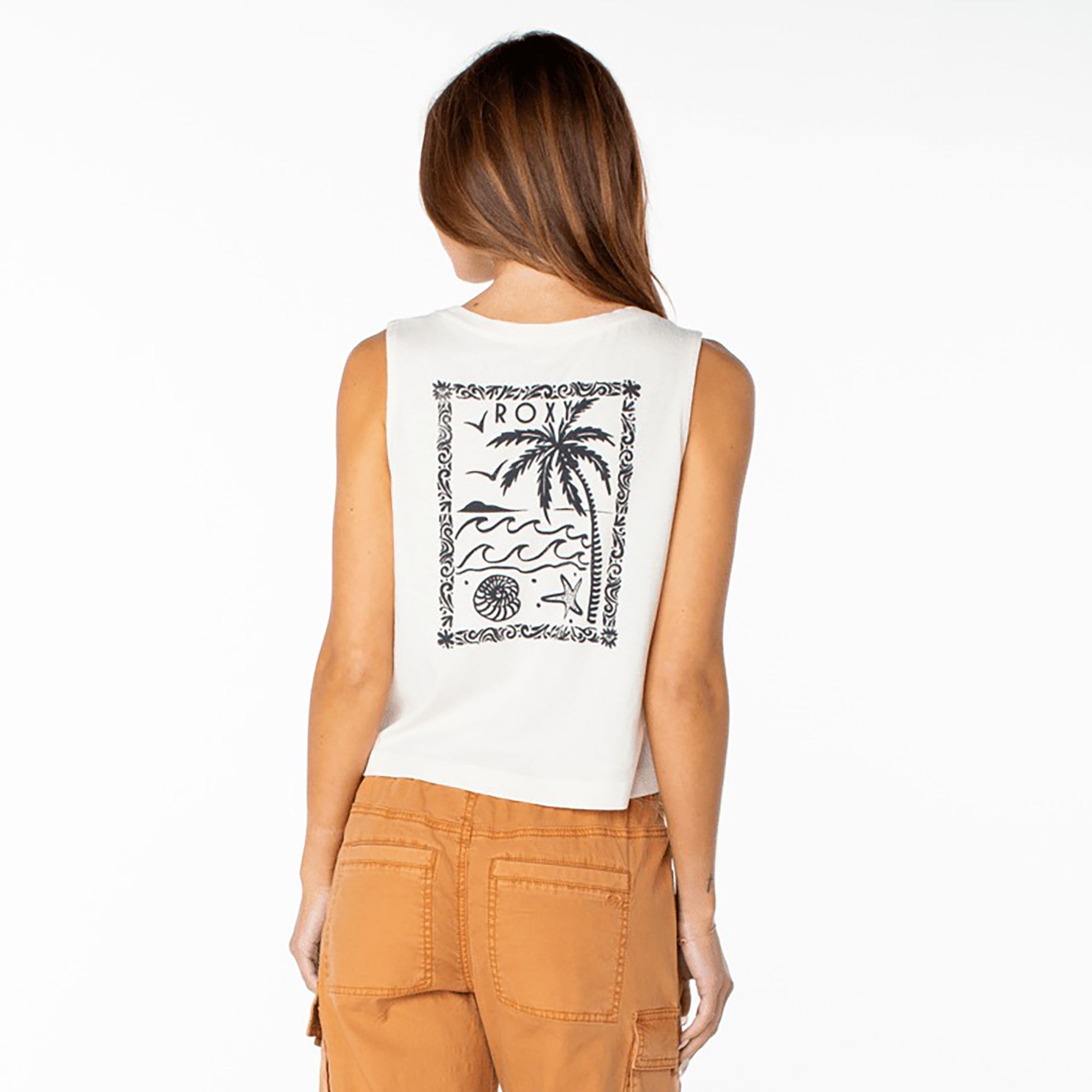 Roxy Women's Palm Poster Wildflower Tank Top