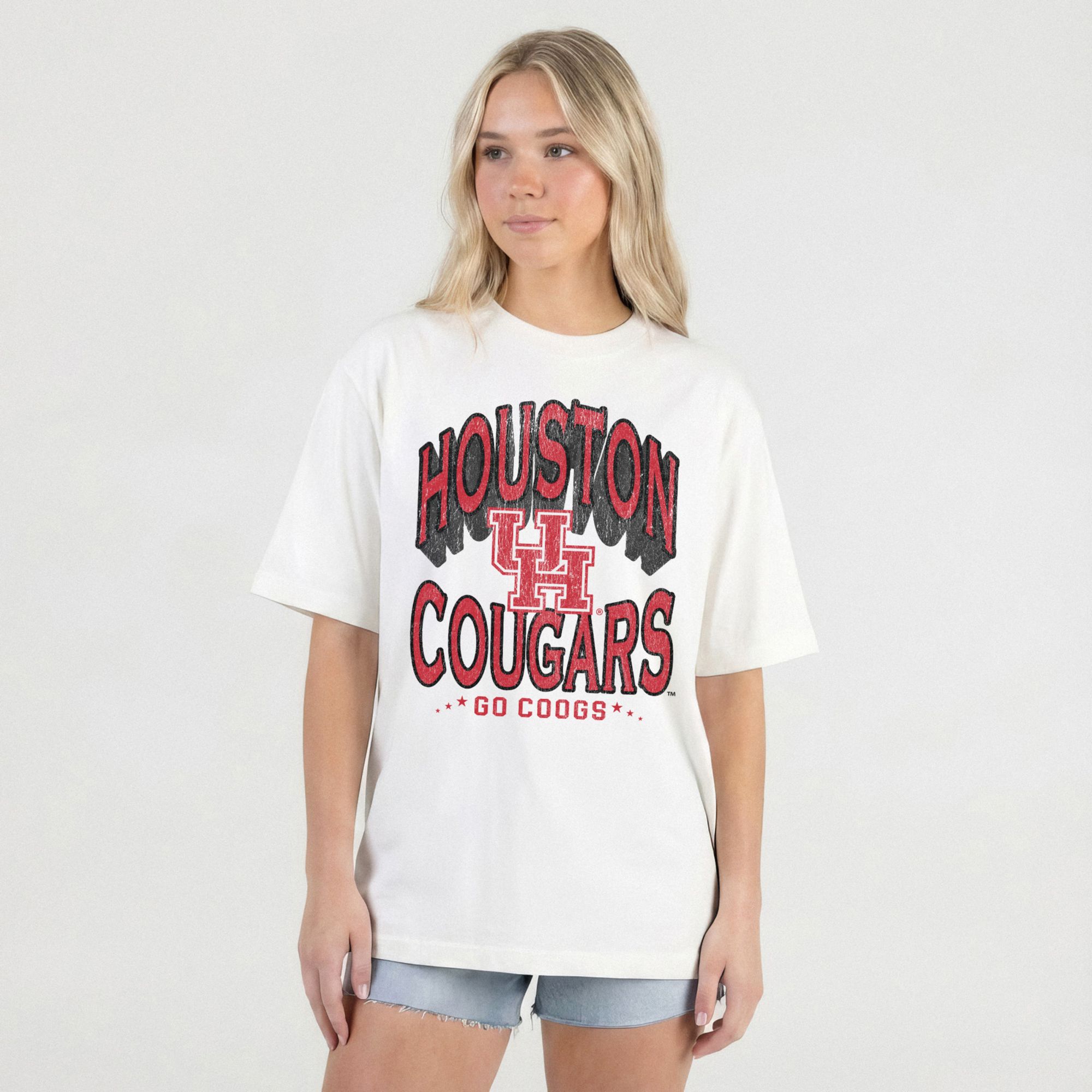 Gameday Couture Women's Houston Cougars White Oversized T-Shirt