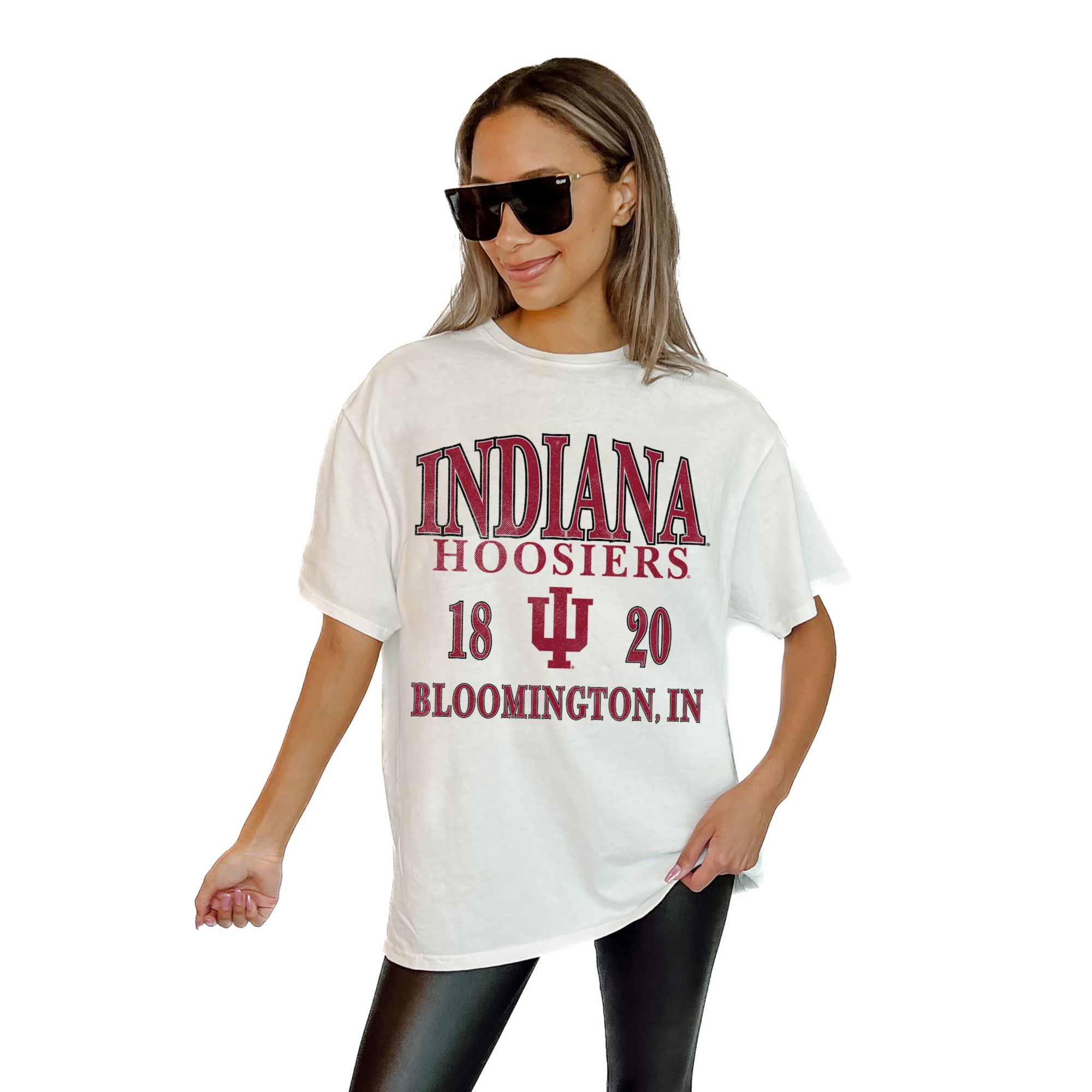 Gameday Couture Women's Indiana Hoosiers White Oversized T-Shirt