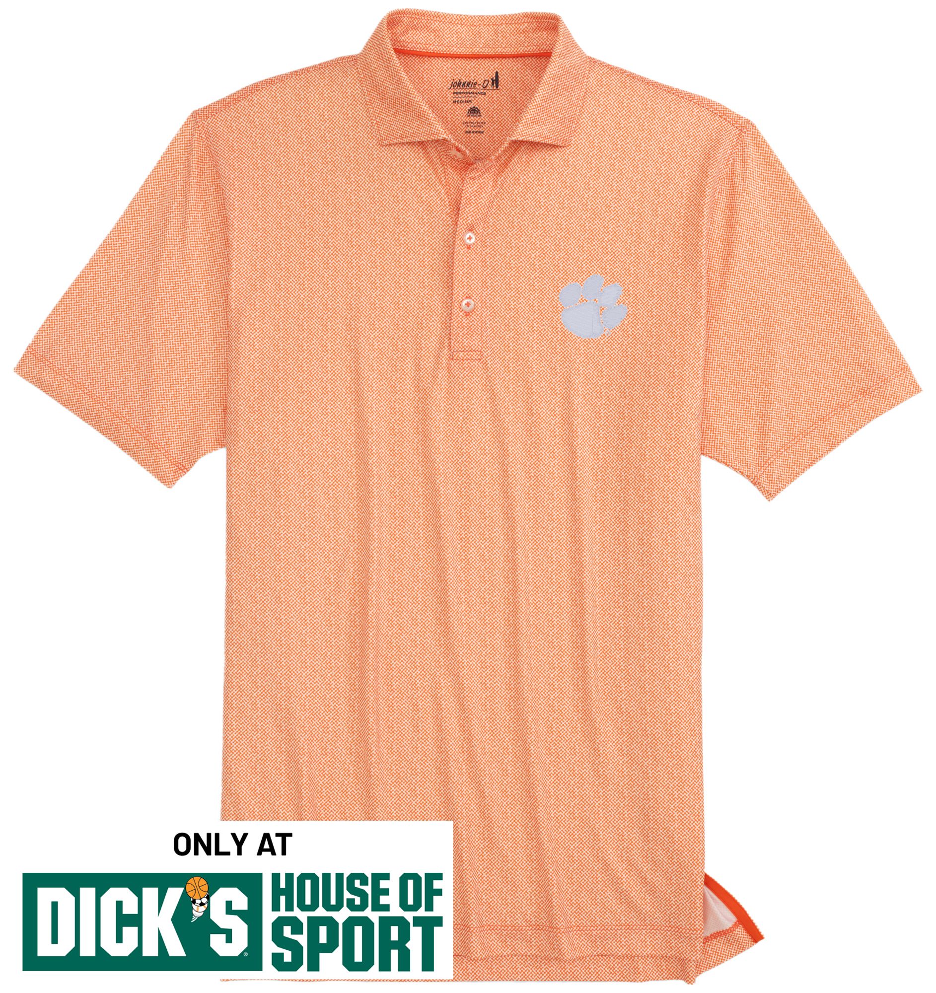 Johnnie-O Men's Clemson Tigers Orange Hinson Polo