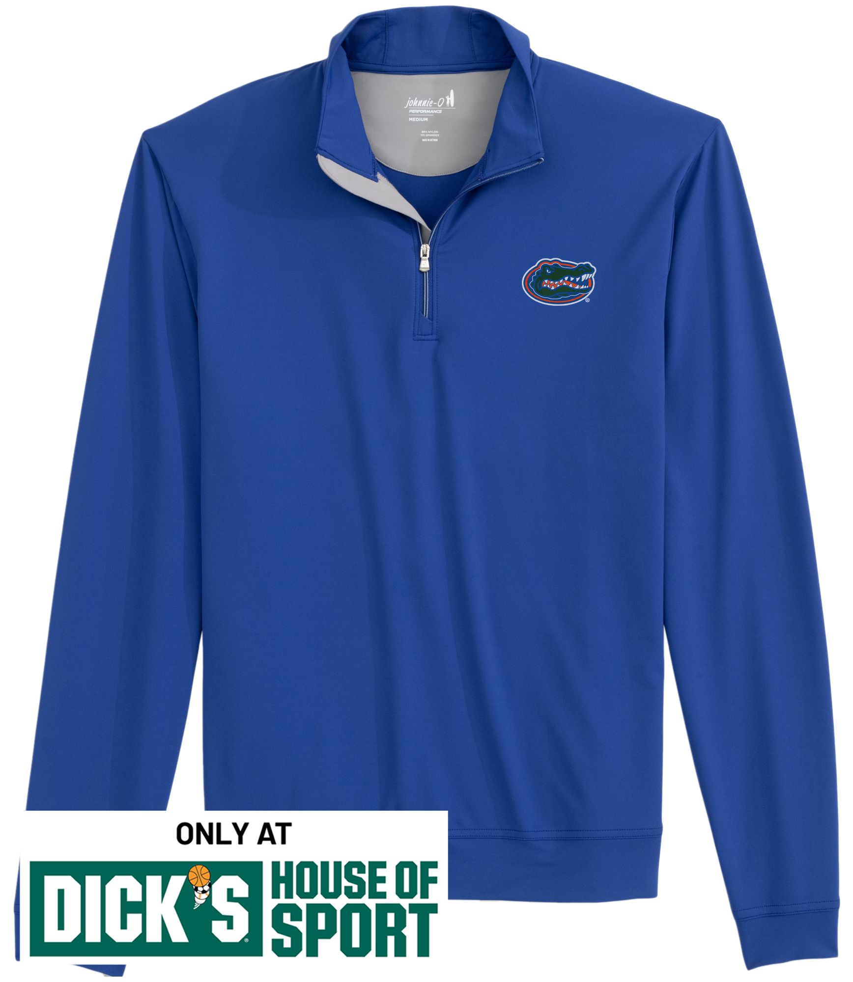 Johnnie-O Men's Florida Gators Royal Motion 1/4 Zip Pullover