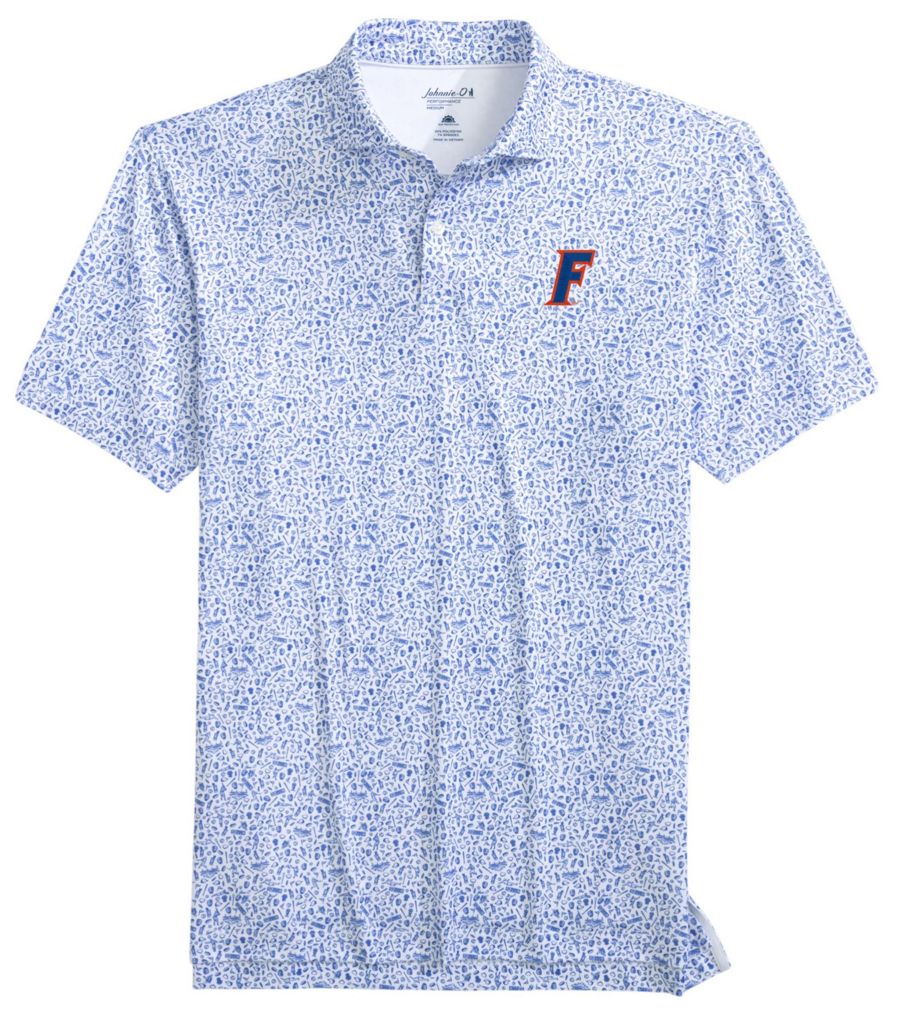 Johnnie-O Men's Florida Gators Royal Rally Cap Polo