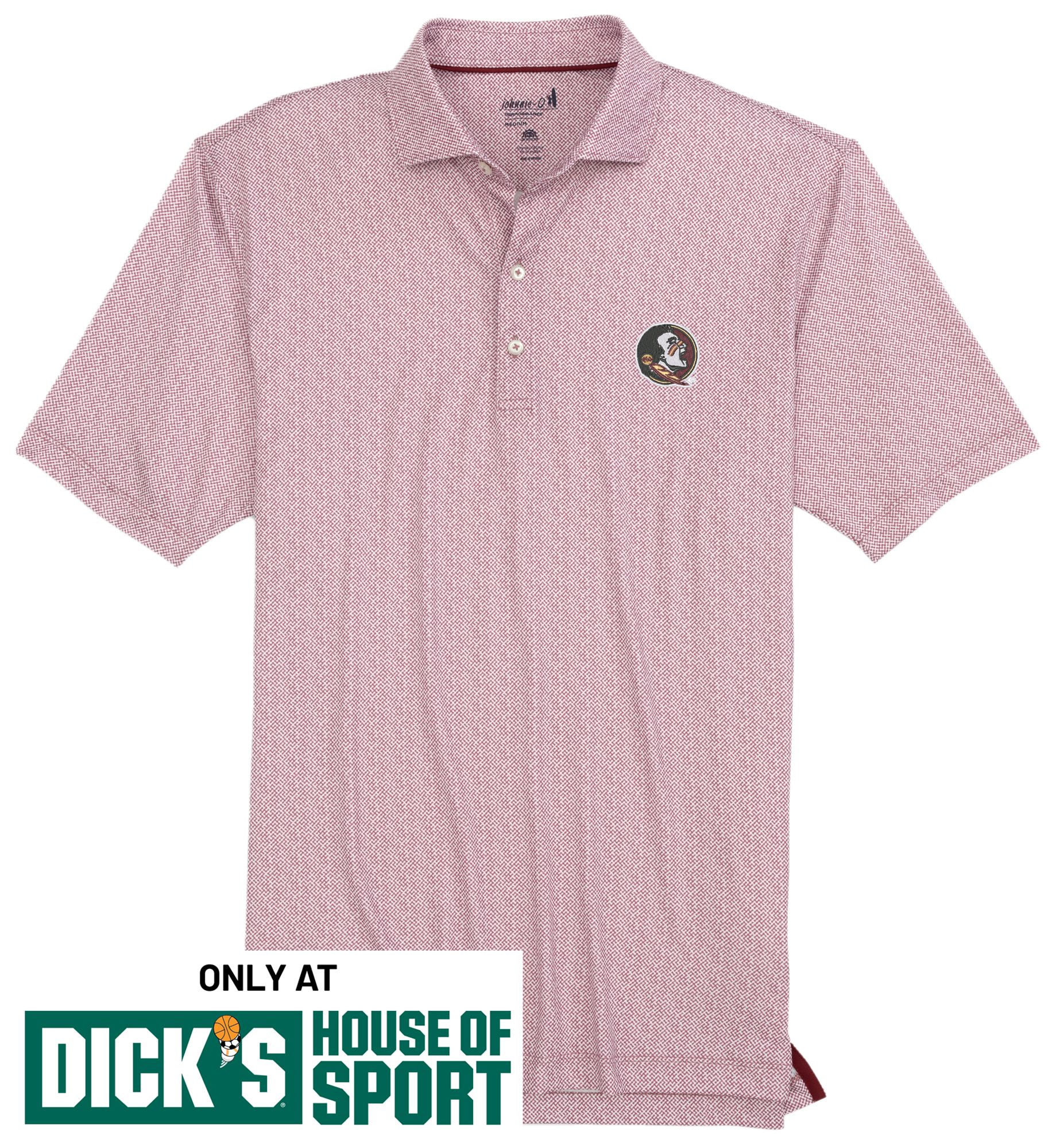 Johnnie-O Men's Florida State Seminoles Maroon Hinson Polo