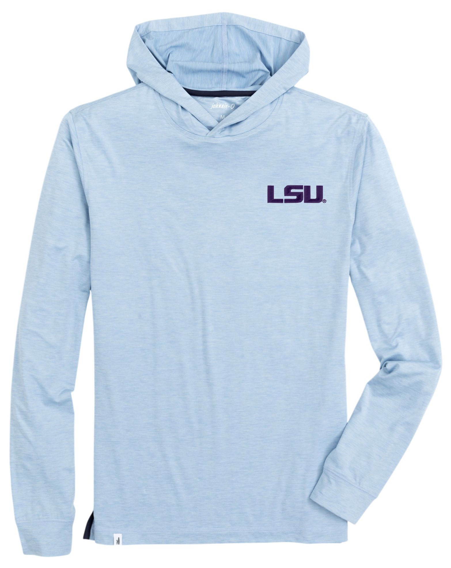 Johnnie-O Men's LSU Tigers Light Blue Talon Performance Hoodie