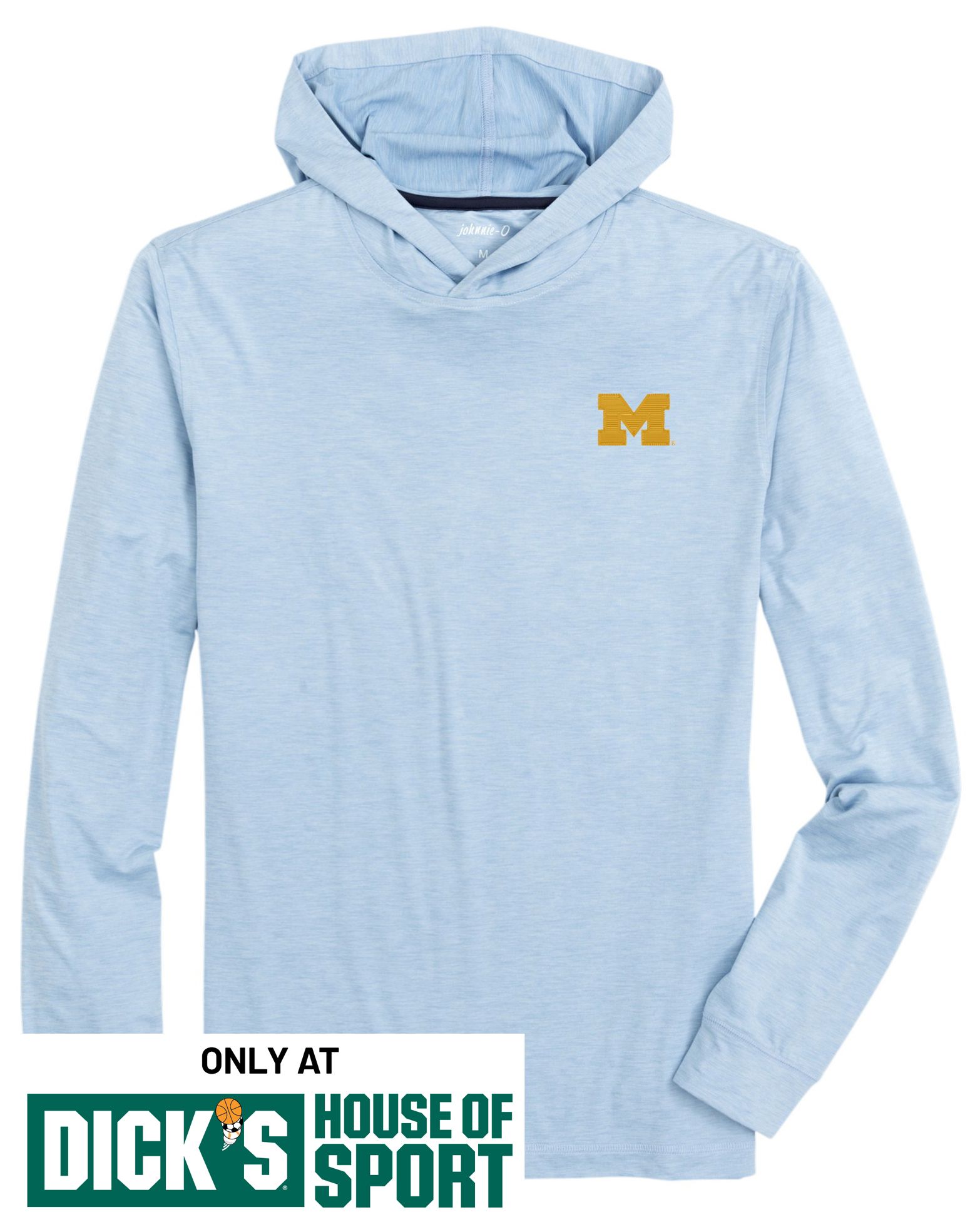 Johnnie-O Men's Michigan Wolverines Blue Talon Hoodie