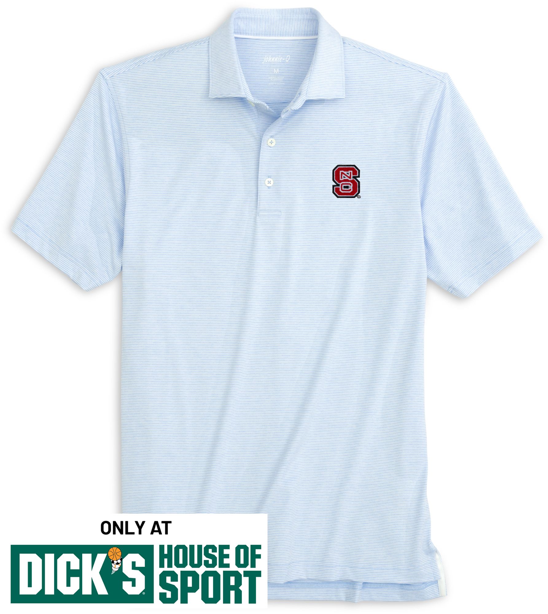 Johnnie-O Men's NC State Wolfpack Light Blue Lyndonn Polo