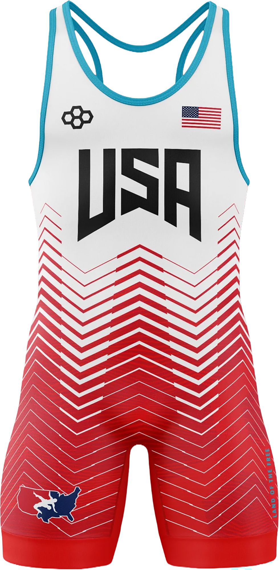 RUDIS USA Icon 2.0 Elite Wrestling Singlet