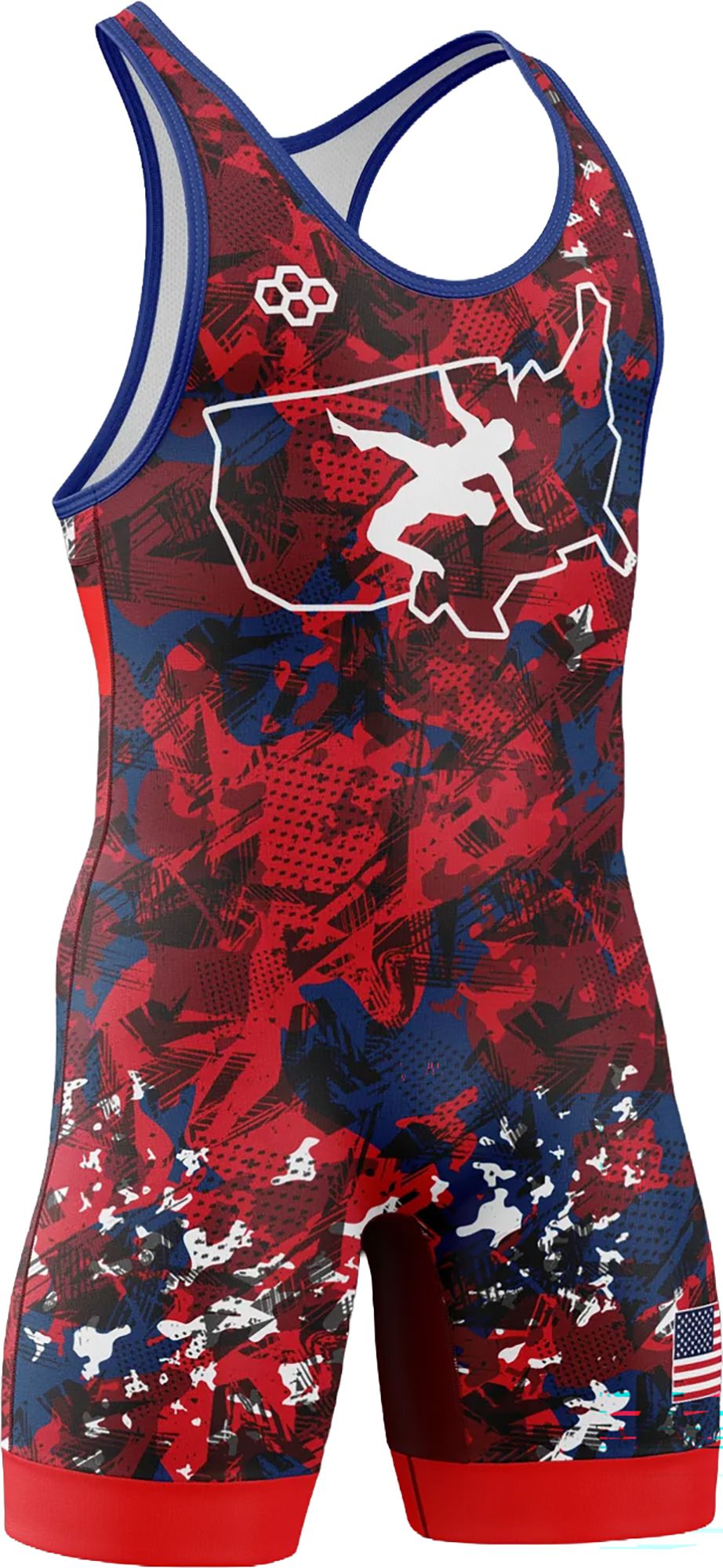 RUDIS USA Scatter Icon 2.0 Wrestling Singlet