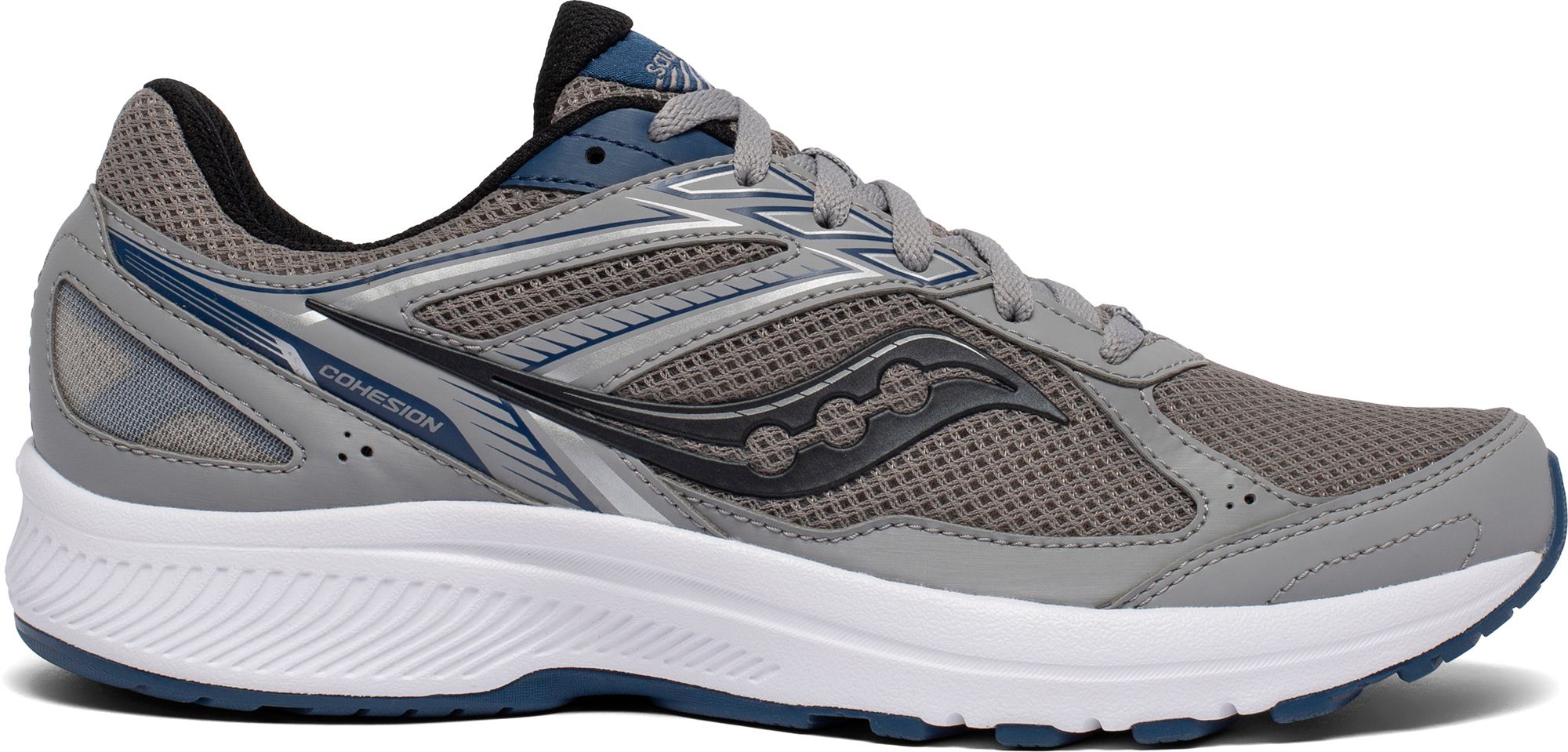 Saucony Men's Cohesion 14 Running Shoes, Size 12, Grey/Blue