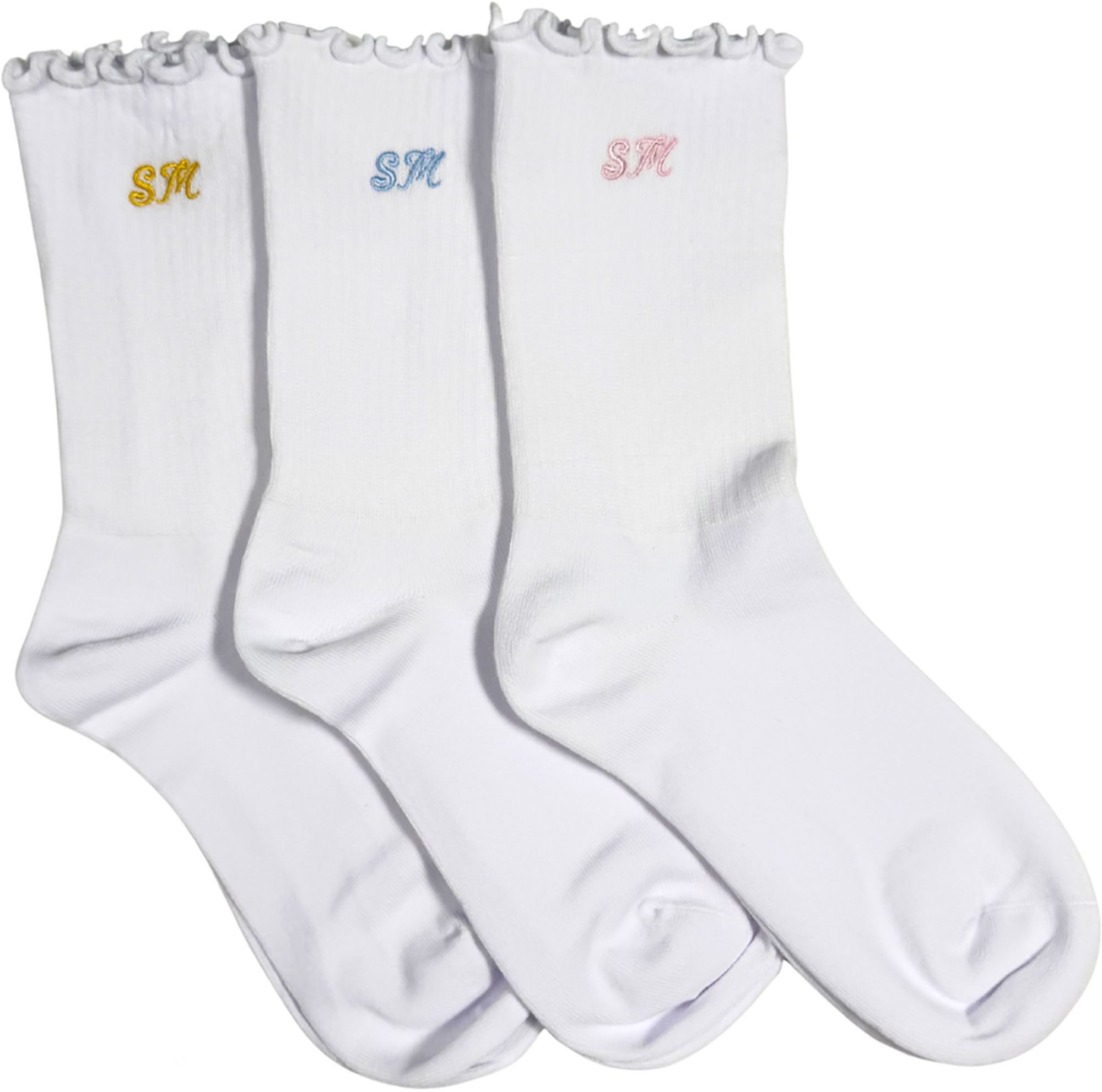 Sierra Madre Women's SM Lettuce Hem Golf Sock – 3 Pack