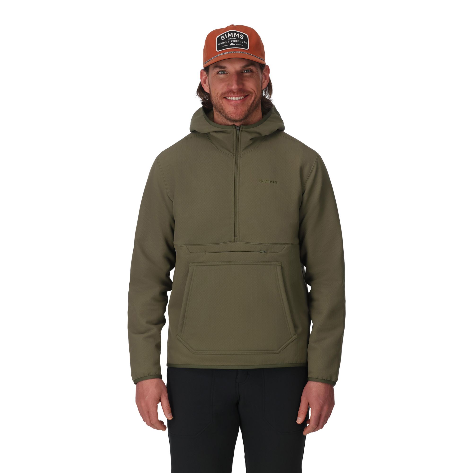 Simms Men's Strata 330 1/2 Zip Hoodie
