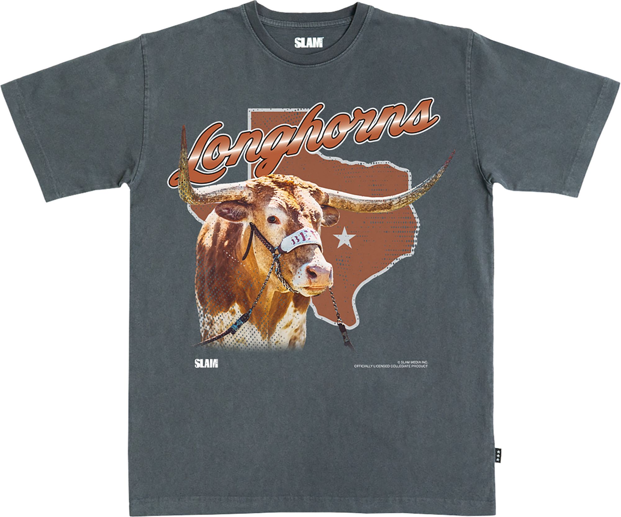 SLAM Adult Texas Longhorns Untamed T-Shirt, Men's, XXL, Gray