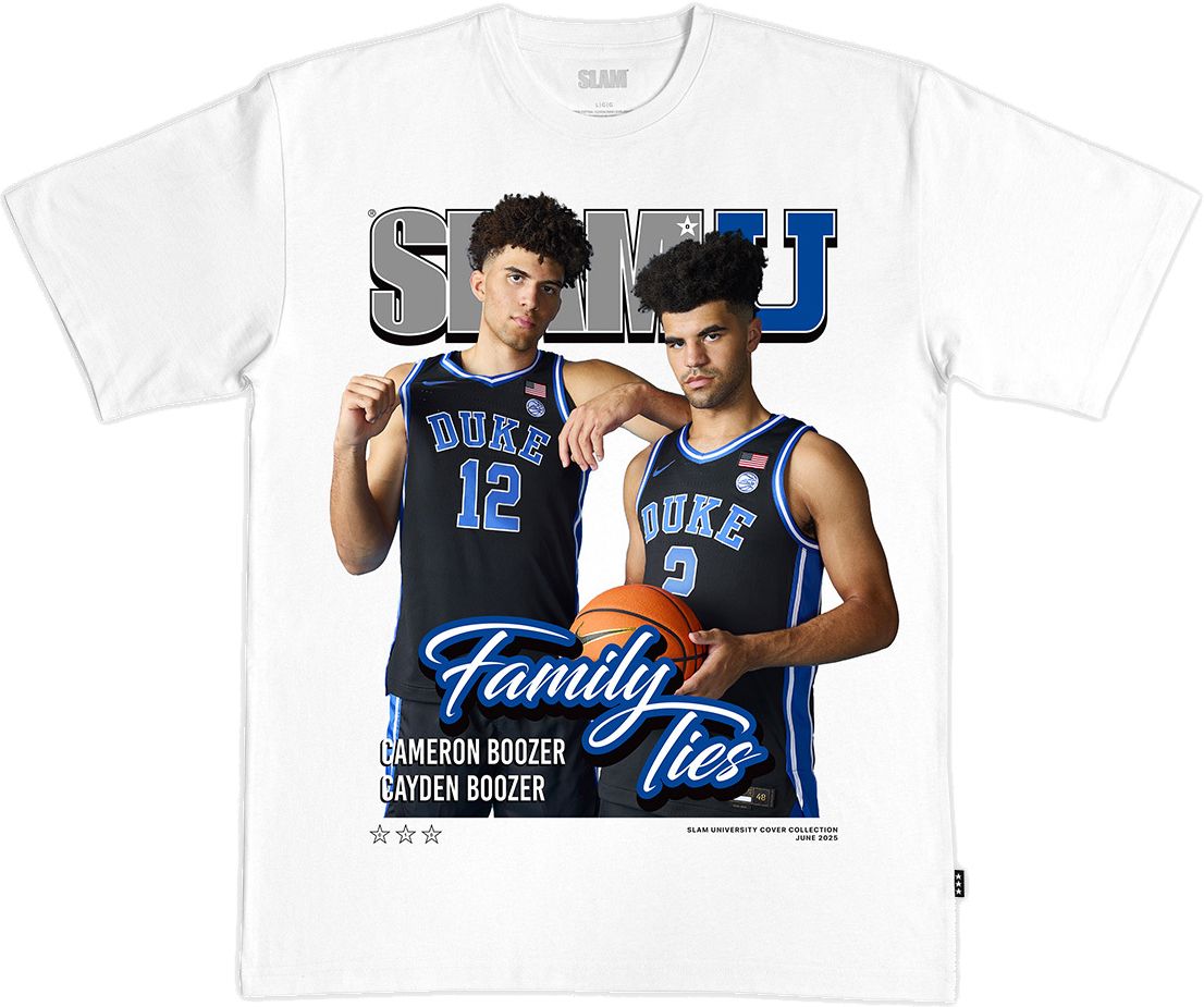 SLAM Adult Duke Blue Devils Boozer Brothers Cover White T-Shirt