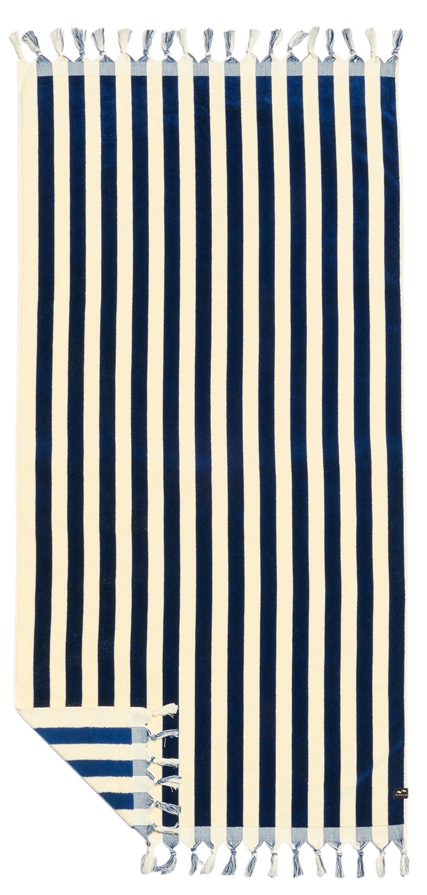 Slowtide Cabana Fringe Beachtowel Deep Blue