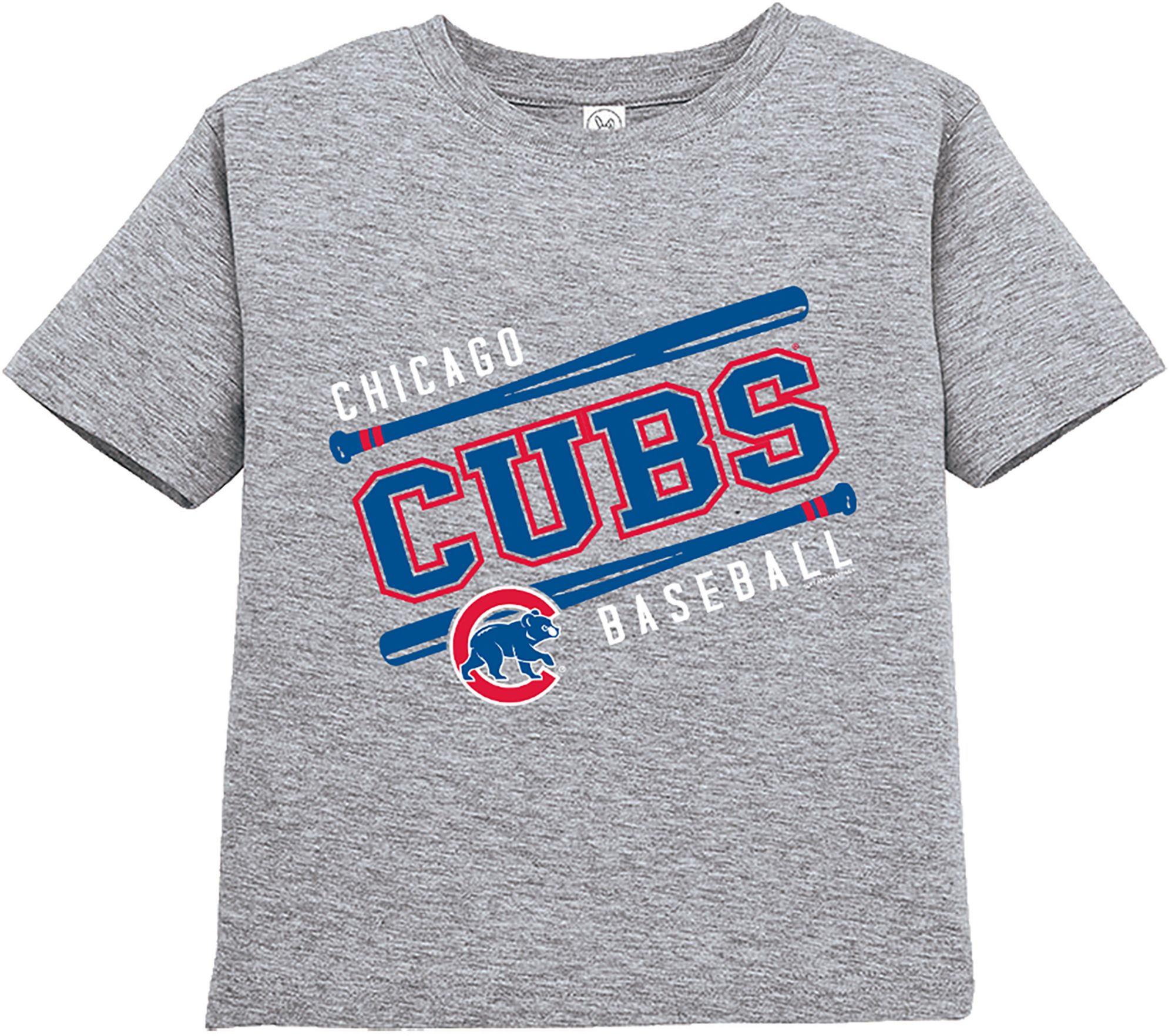 Soft As A Grape Toddler Chicago Cubs Bat T-Shirt