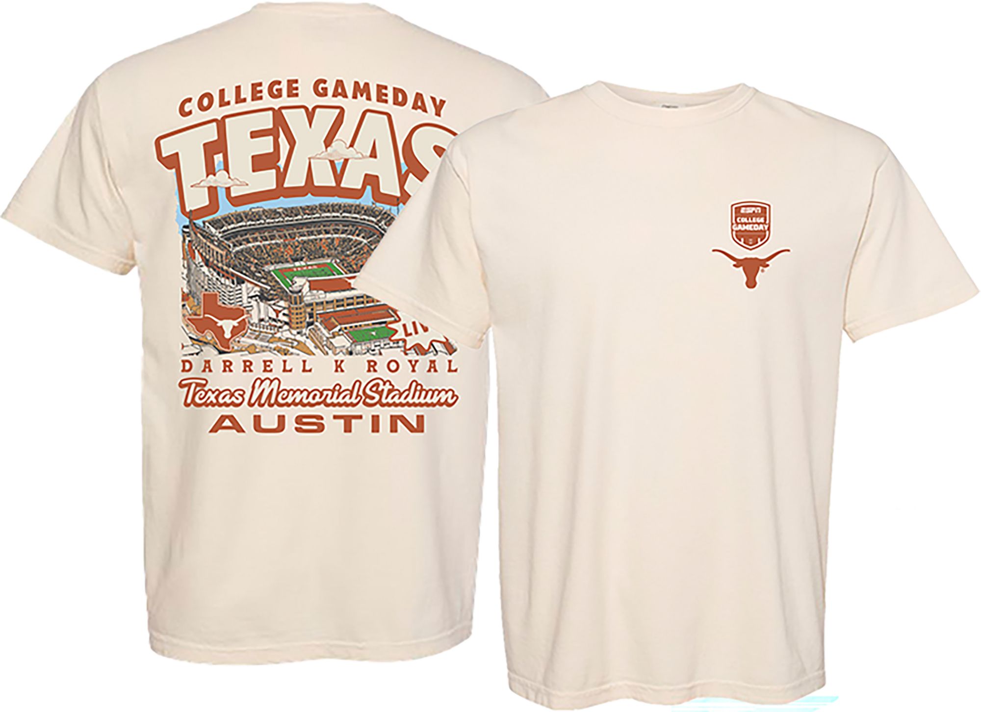 Something Inked Adult Texas Longhorns Darrell K Royal College Gameday T-Shirt