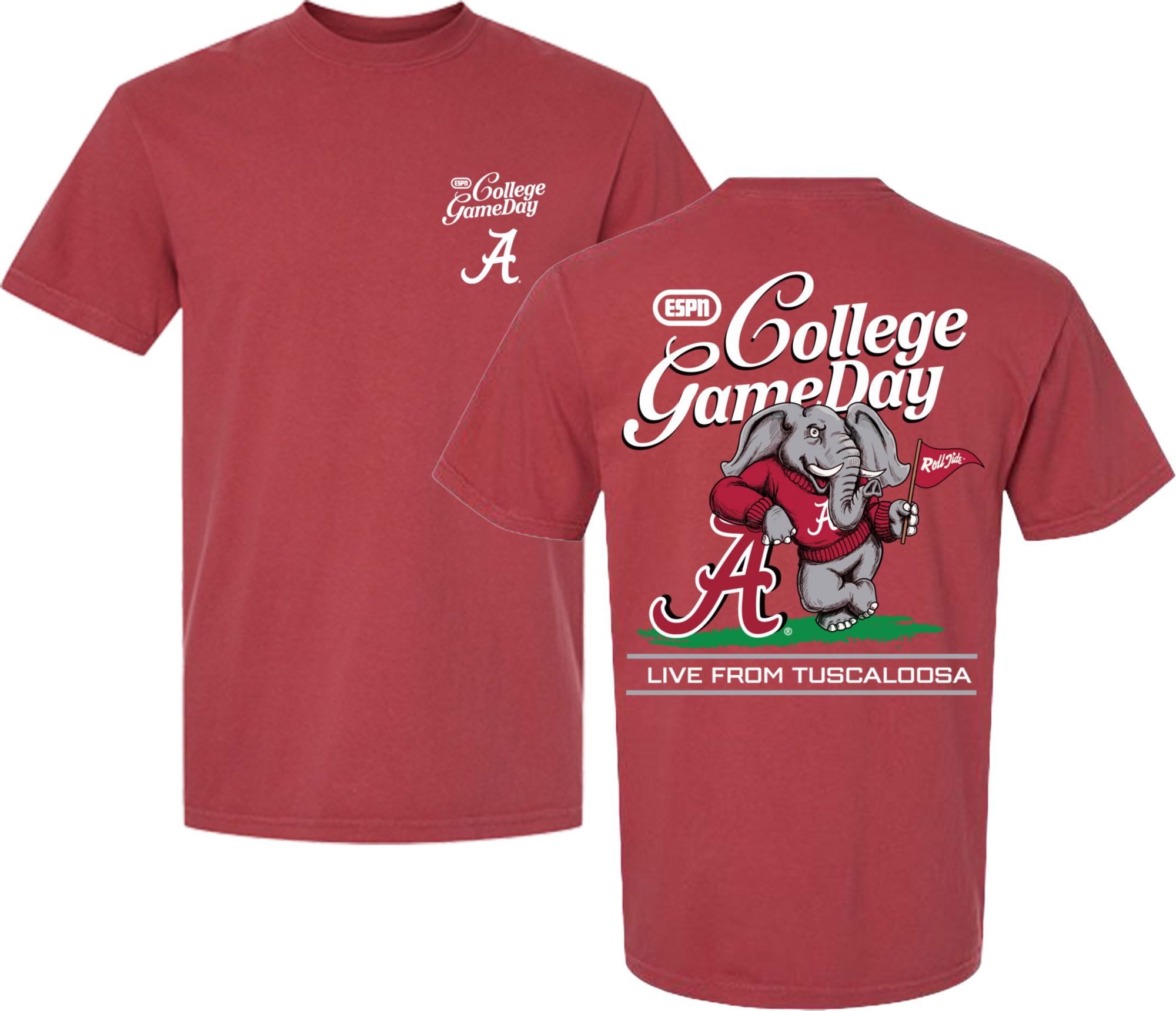Something Inked Adult Alabama Crimson Tide Mascot College Gameday T-Shirt