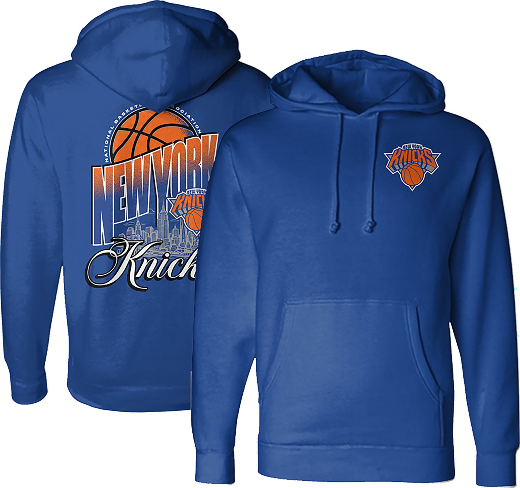 Something Inked Adult New York Knicks Blue Pullover Hoodie