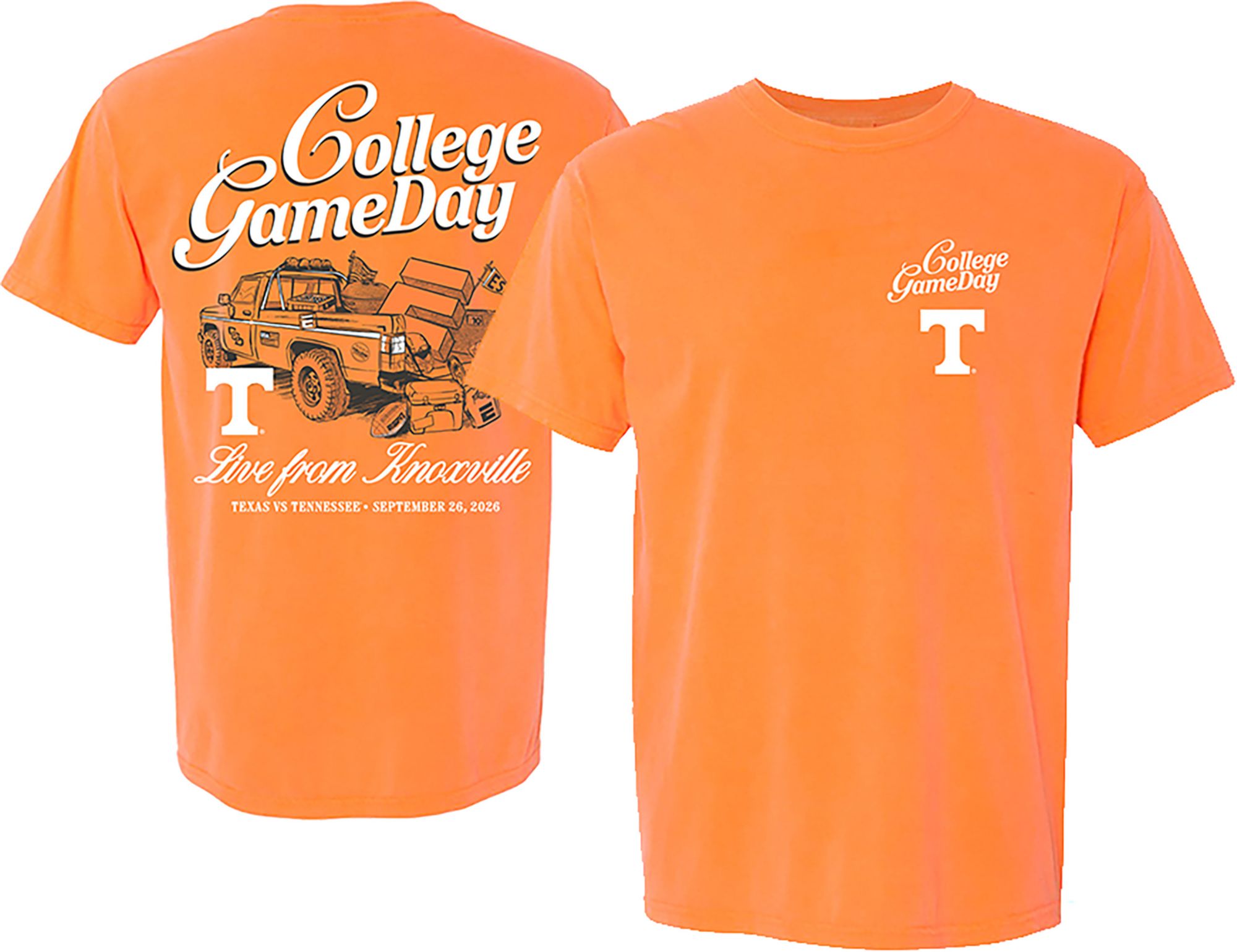 Something Inked Adult Tennessee Volunteers Orange College Gameday Live From Knoxville T-Shirt