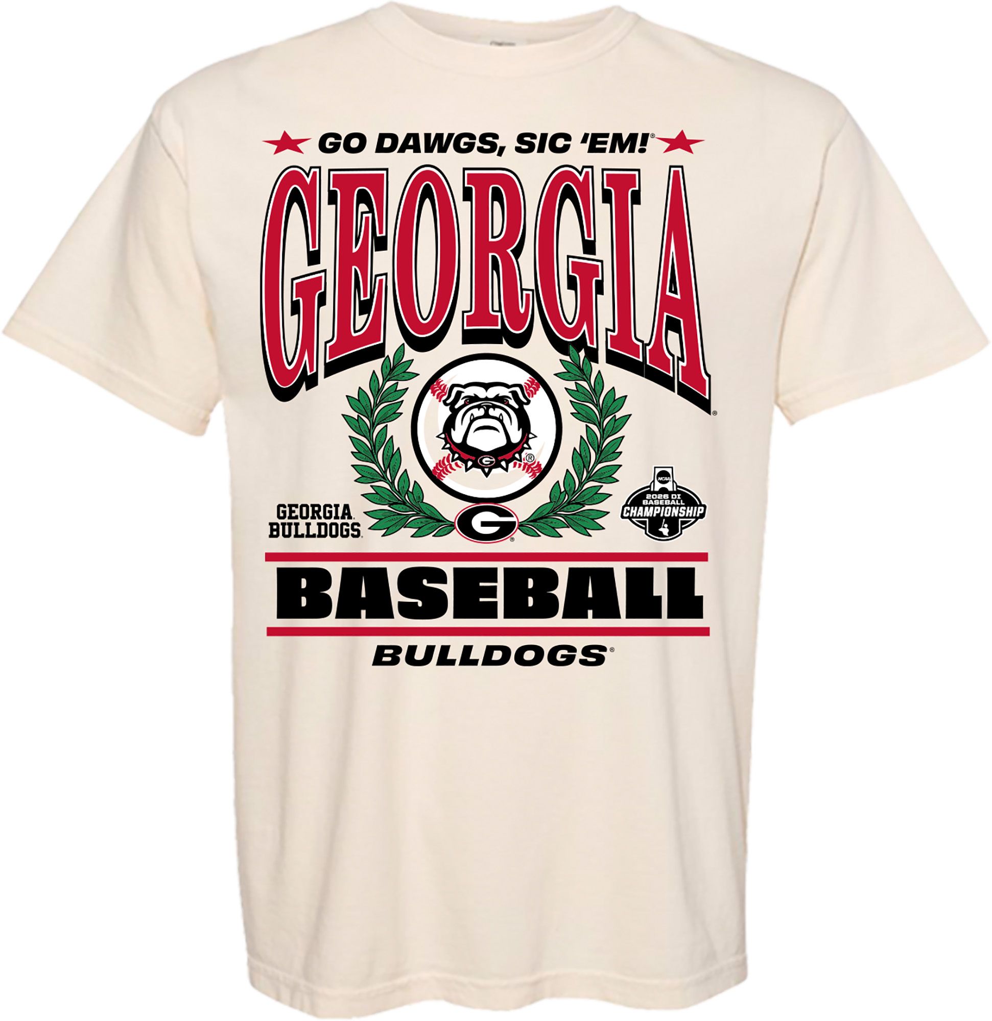 Something Inked Adult Georgia Bulldogs "Go Dawgs" T-Shirt