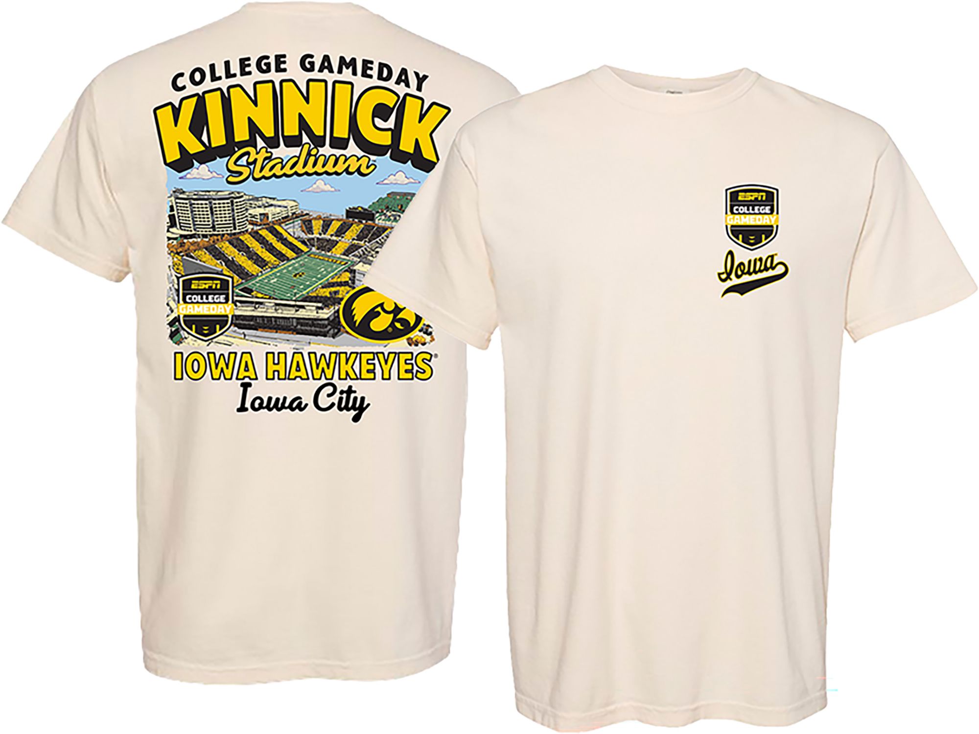 Something Inked Adult ESPN College Gameday Kinnick Stadium White T-Shirt