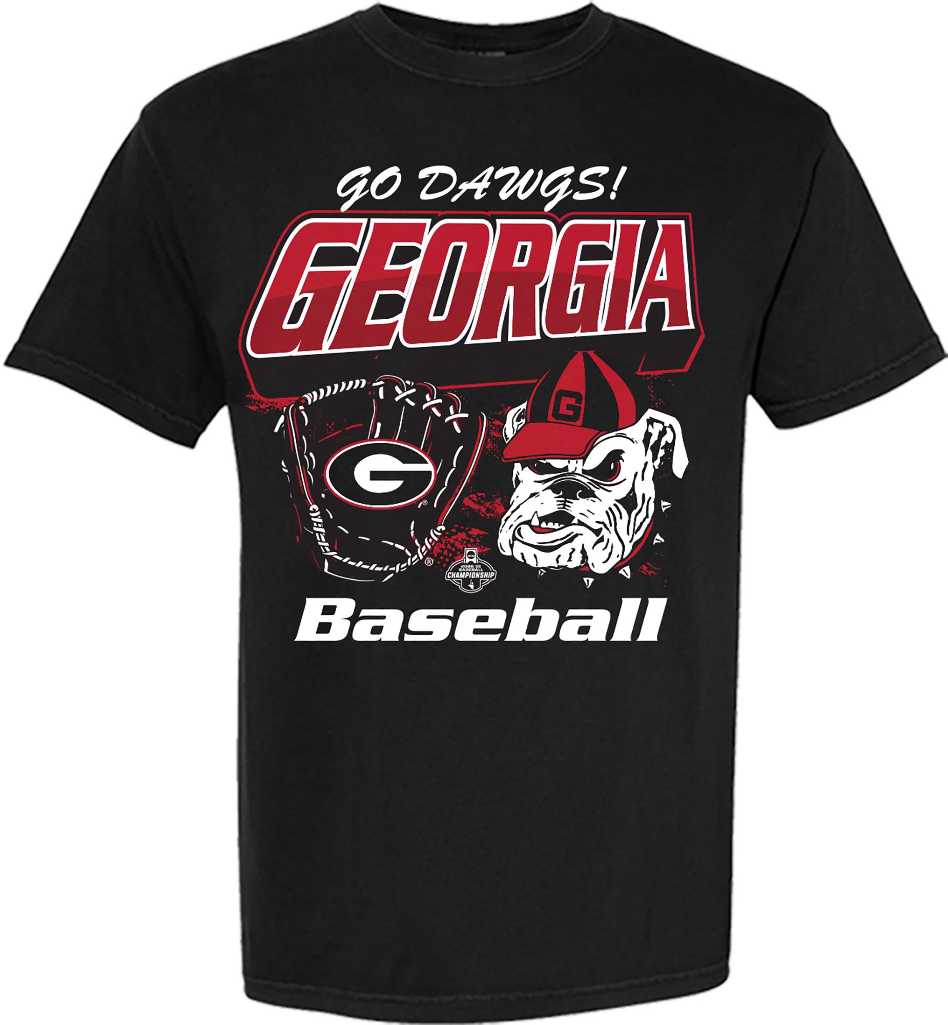 Something Inked Adult Georgia Bulldogs 2026 Baseball Glove T-Shirt