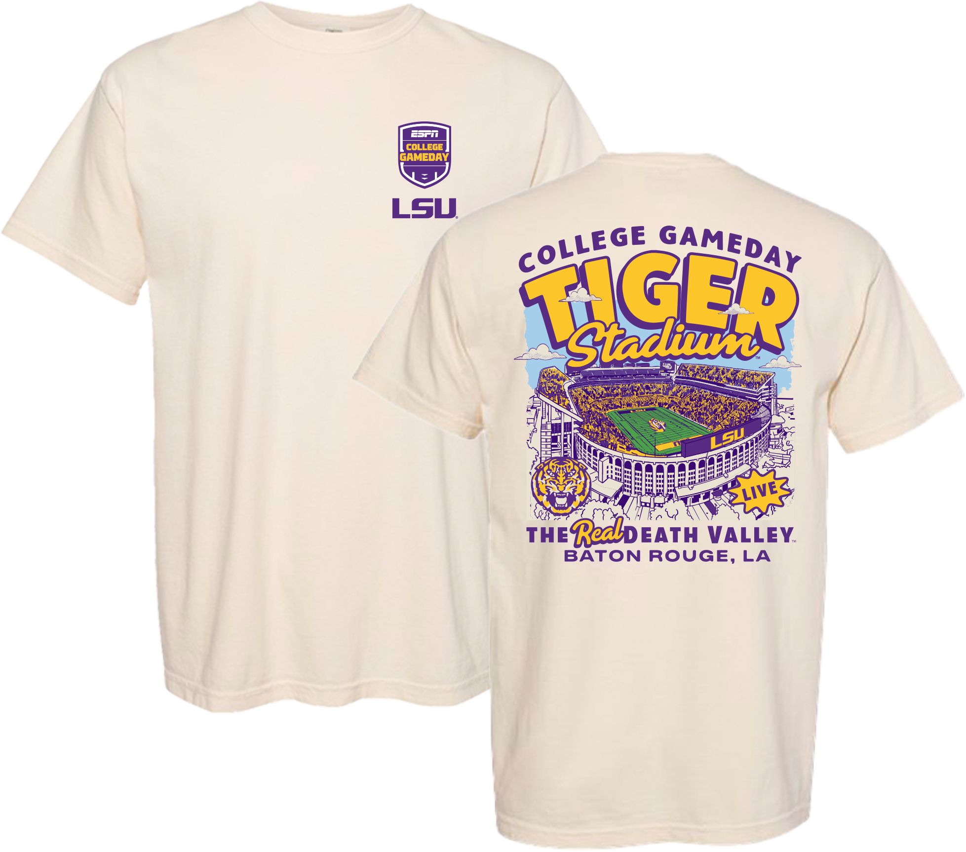 Something Inked Adult LSU Tigers Stadium College GameDay T-Shirt