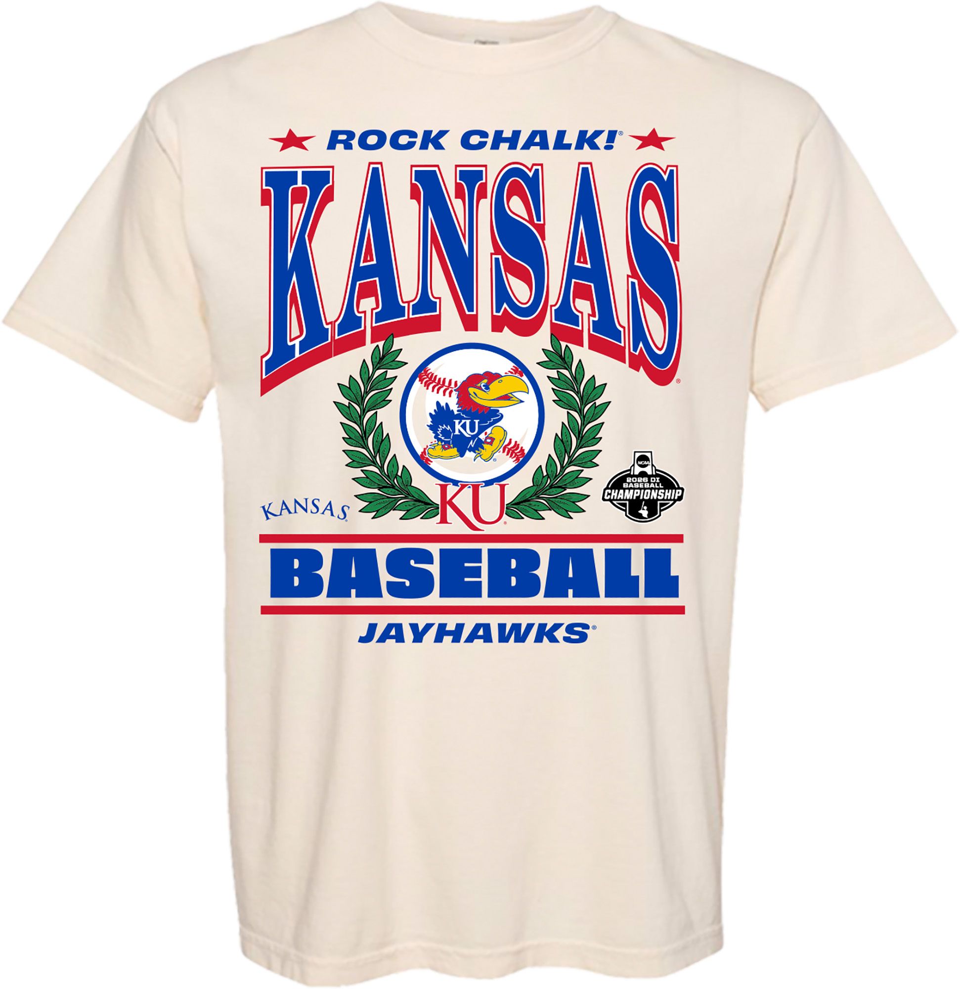 Something Inked Adult Kansas Jayhawks "Rock Chalk!" T-Shirt