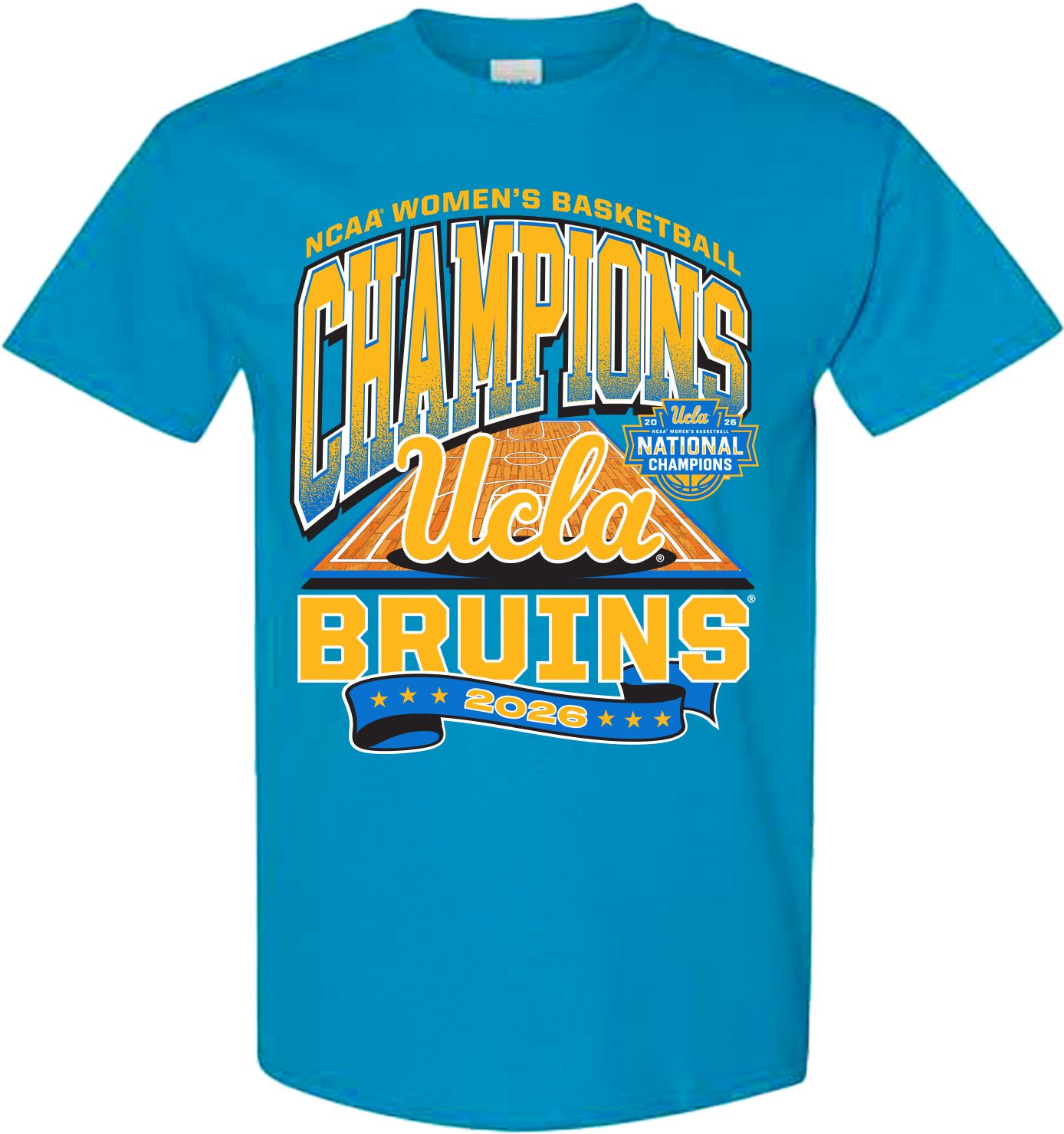 Something Inked Adult 2026 Women's Basketball National Champions UCLA Bruins T-Shirt