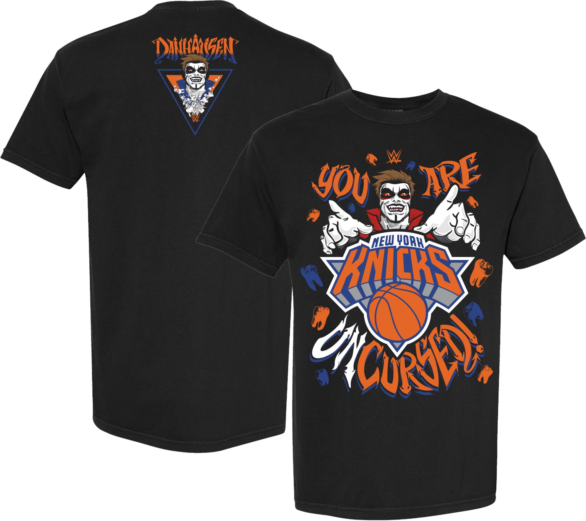 Something Inked Adult New York Knicks x WWE Danhausen T-Shirt