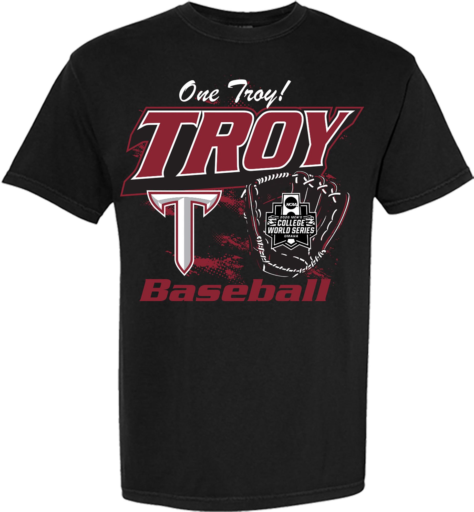 Something Inked Adult 2026 College World Series Troy Trojans T-Shirt